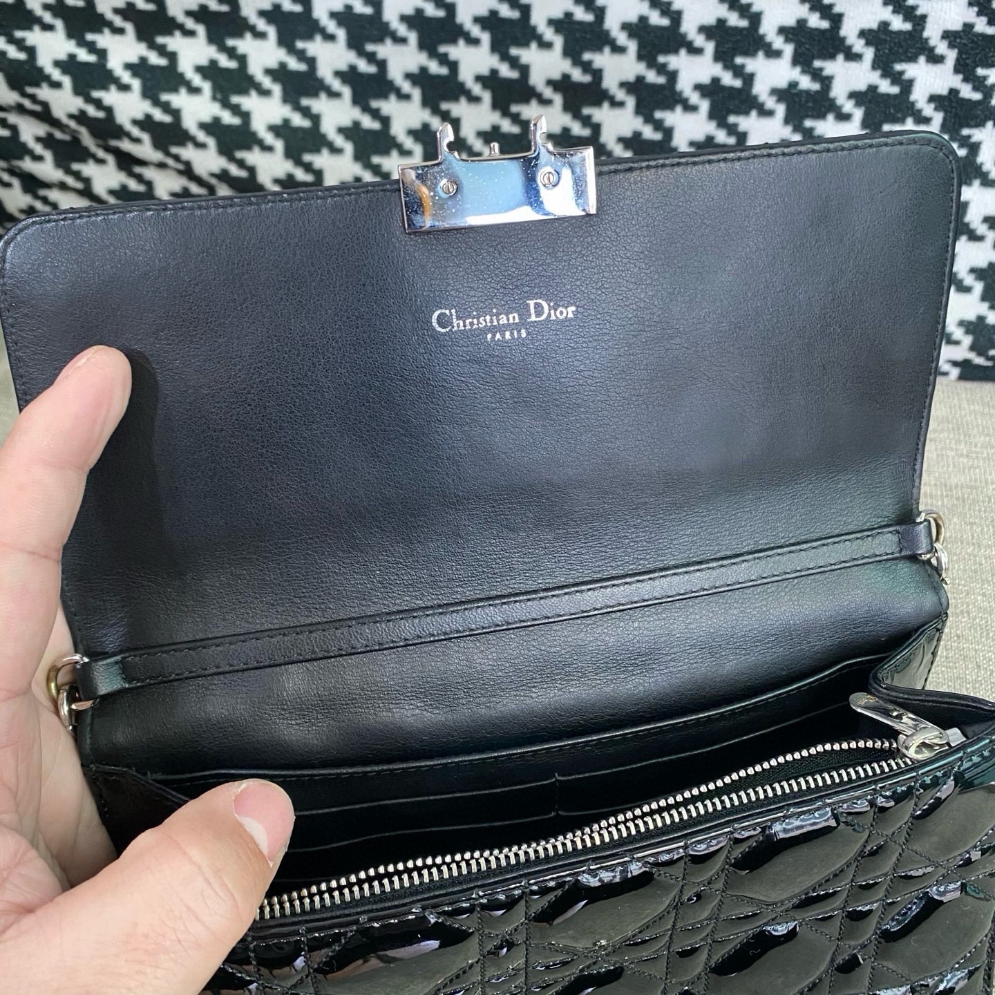 【預訂貨品】Dior黑色漆皮woc 