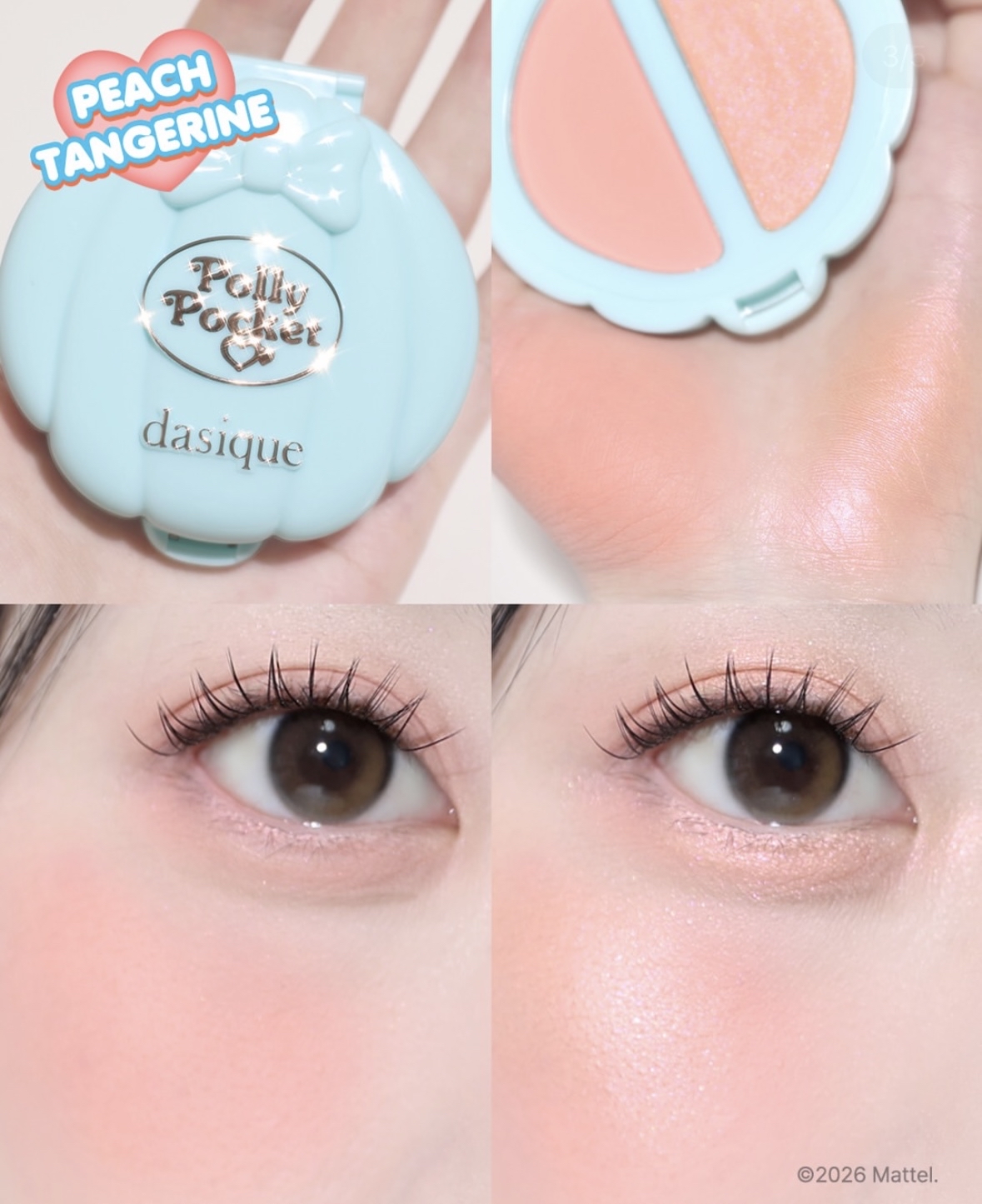 (現貨) DASIQUE x POLLY POCKET Little Blush Palette 雙色眼頰胭脂盤