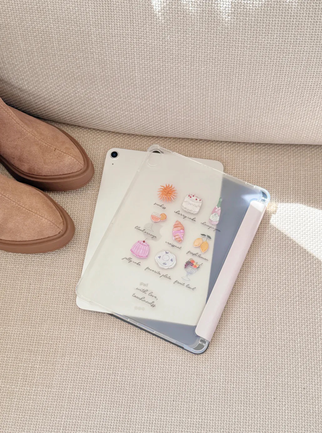 【Party & Summer!】透明磨砂書本式 iPad Case