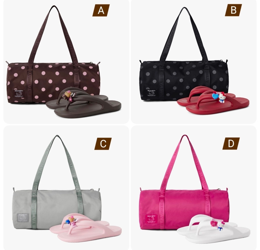 Sanrio × Taw & Toe 人字拖＋圓筒袋Set (Hello Kitty款)