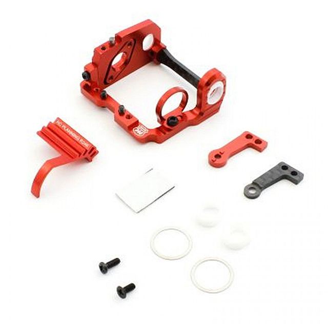 R246-1351R MMLアルミモーターマウント レッド R246 Aluminum HB98mm MML Motor Mount Set Red R246-1351R | HRC Mini