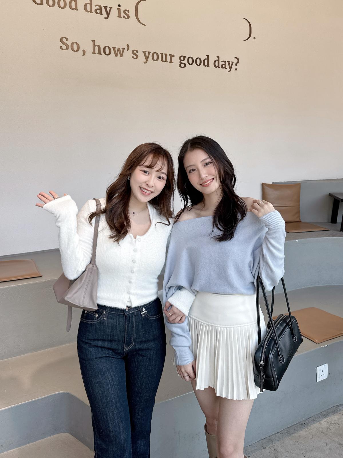 【機心款式】純色大領軟綿上衣