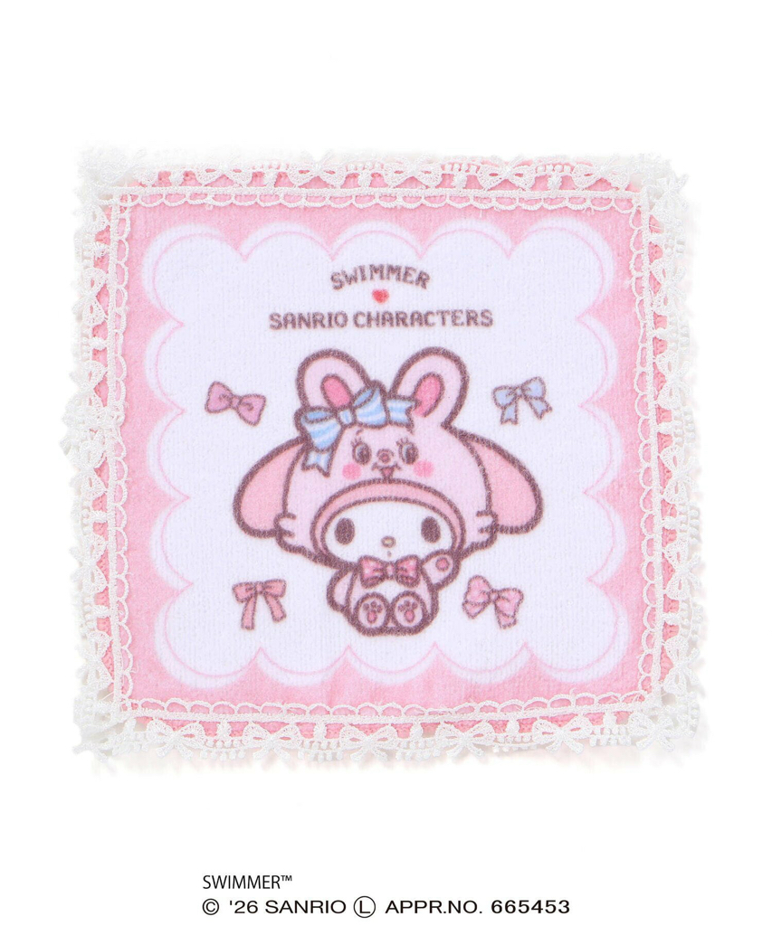 🇯🇵預訂 日本直送🇯🇵Slap Slip x Swimmer x Sanrio系列四色人物圖案蕾絲花邊毛巾手巾手帕