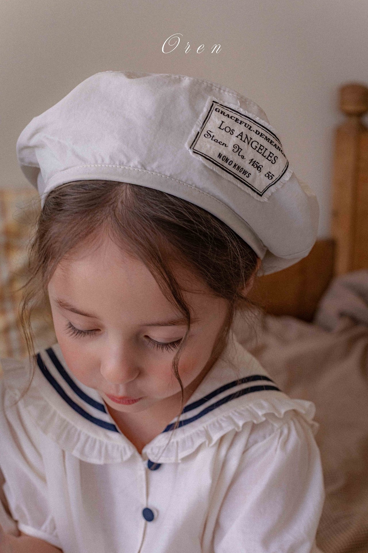 ☀️預訂 韓國直送☀️🇰🇷Oren Marinette兩色海洋風水手領刺繡短袖包屁衣/連身裙/上下套裝