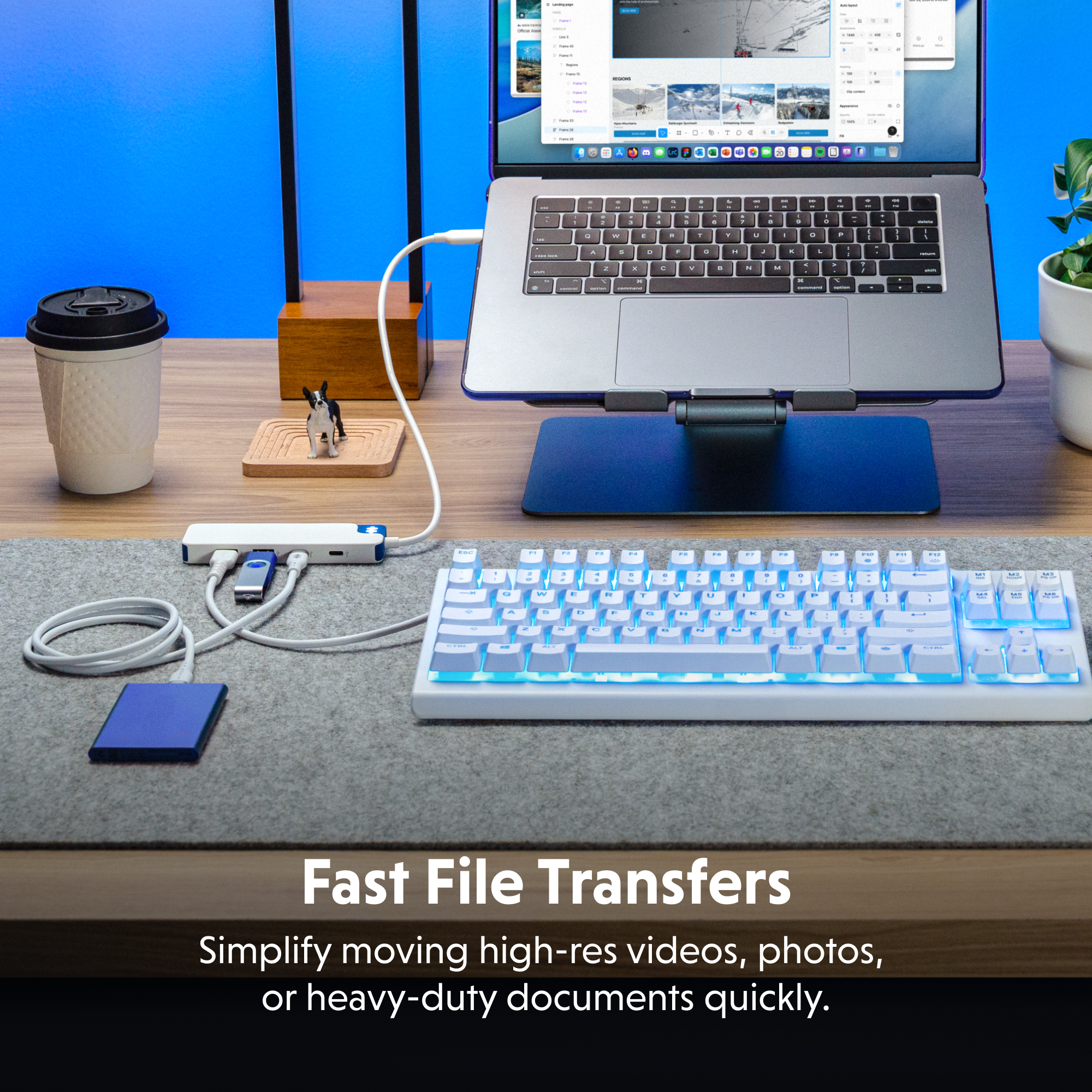 HyperDrive Flex 四合一 USB-C 集線器 HD5200BUGL