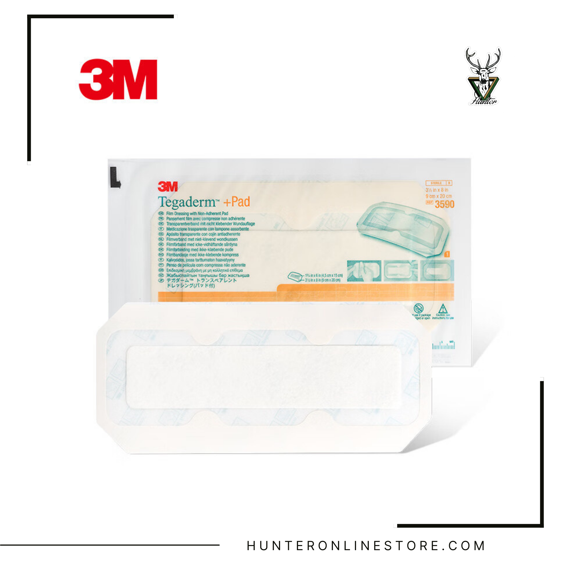 3M Tegaderm +Pad Waterproof Transparent Film Dressing 防水透明敷料傷口貼 連不黏棉墊 3582 / 3586 / 3587 / 3590 / 3591