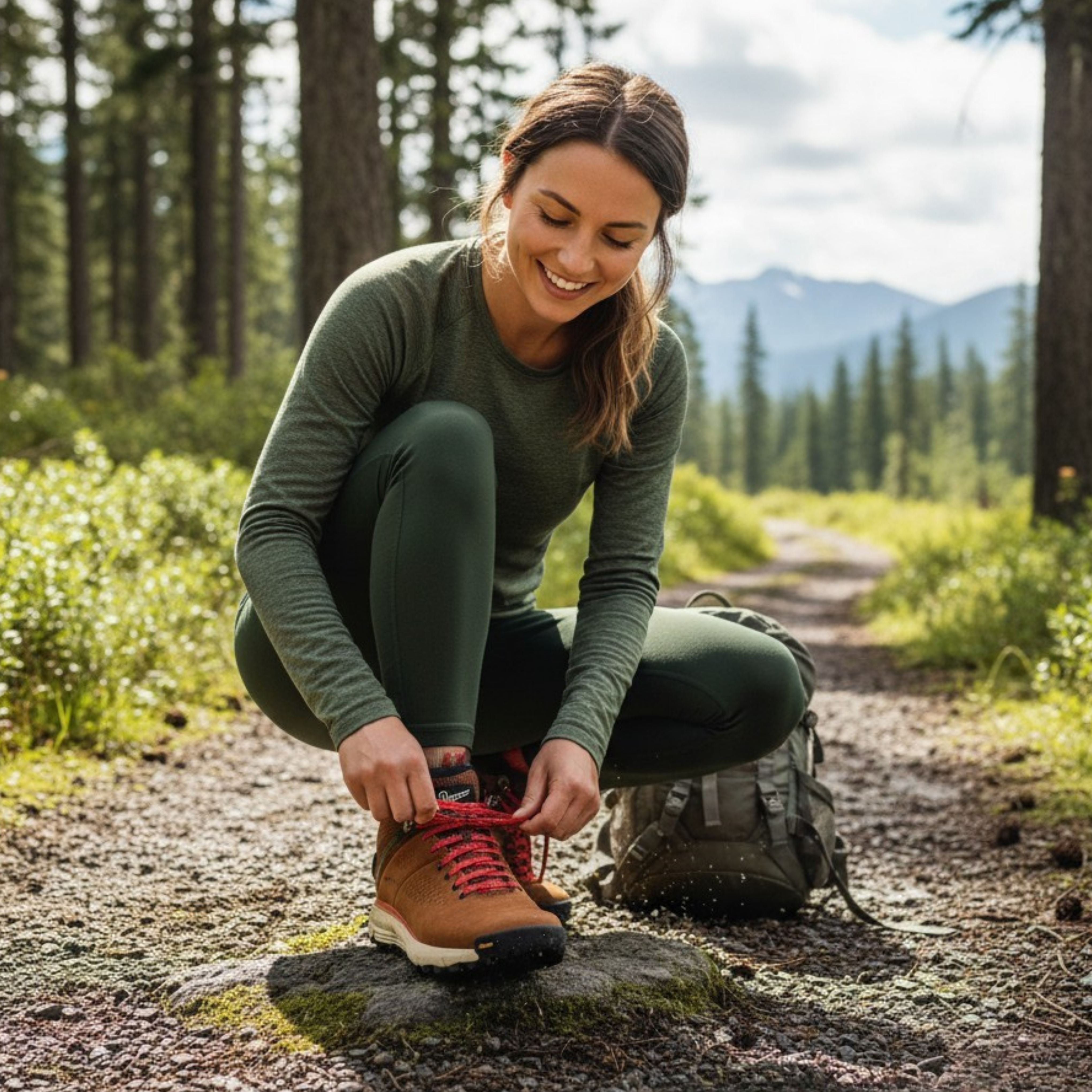 Danner Women's Trail 2650 Mid GTX Brown/Red（61250）（此商品只限門市發售，請致電查詢庫存。）