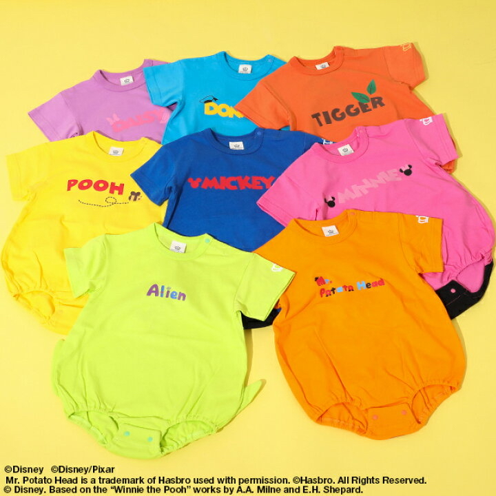 🇯🇵預訂 日本直送🇯🇵Babydoll x Disney十一色臀部人物圖案短袖包屁衣