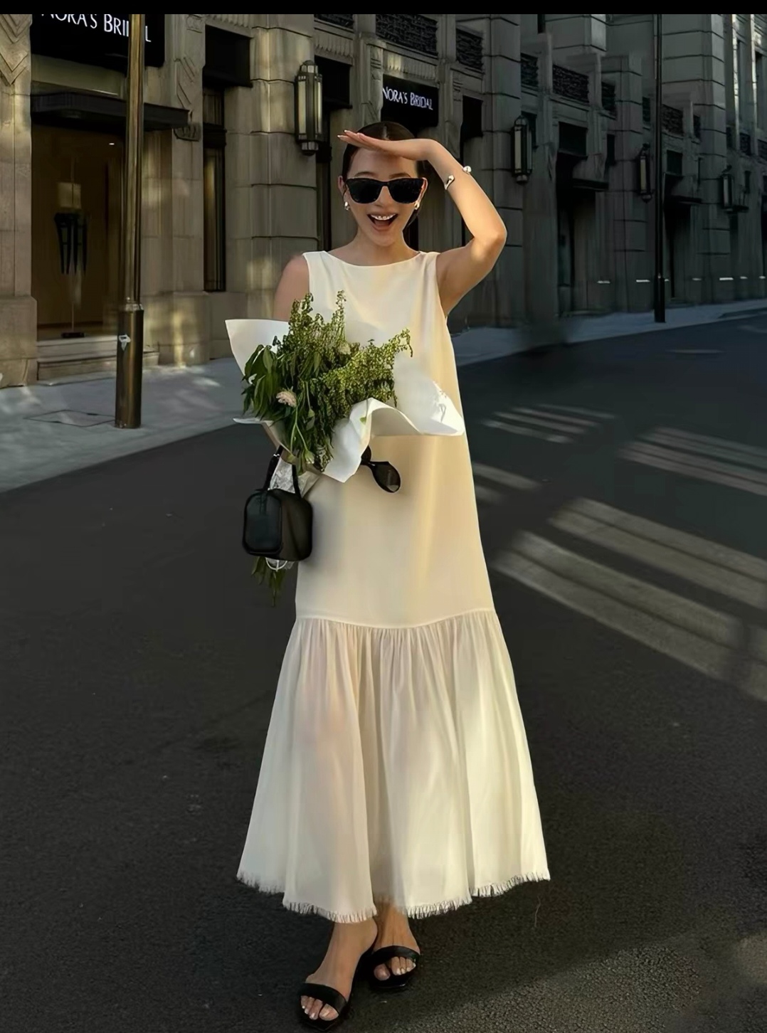 DR489.高级网纱长裙