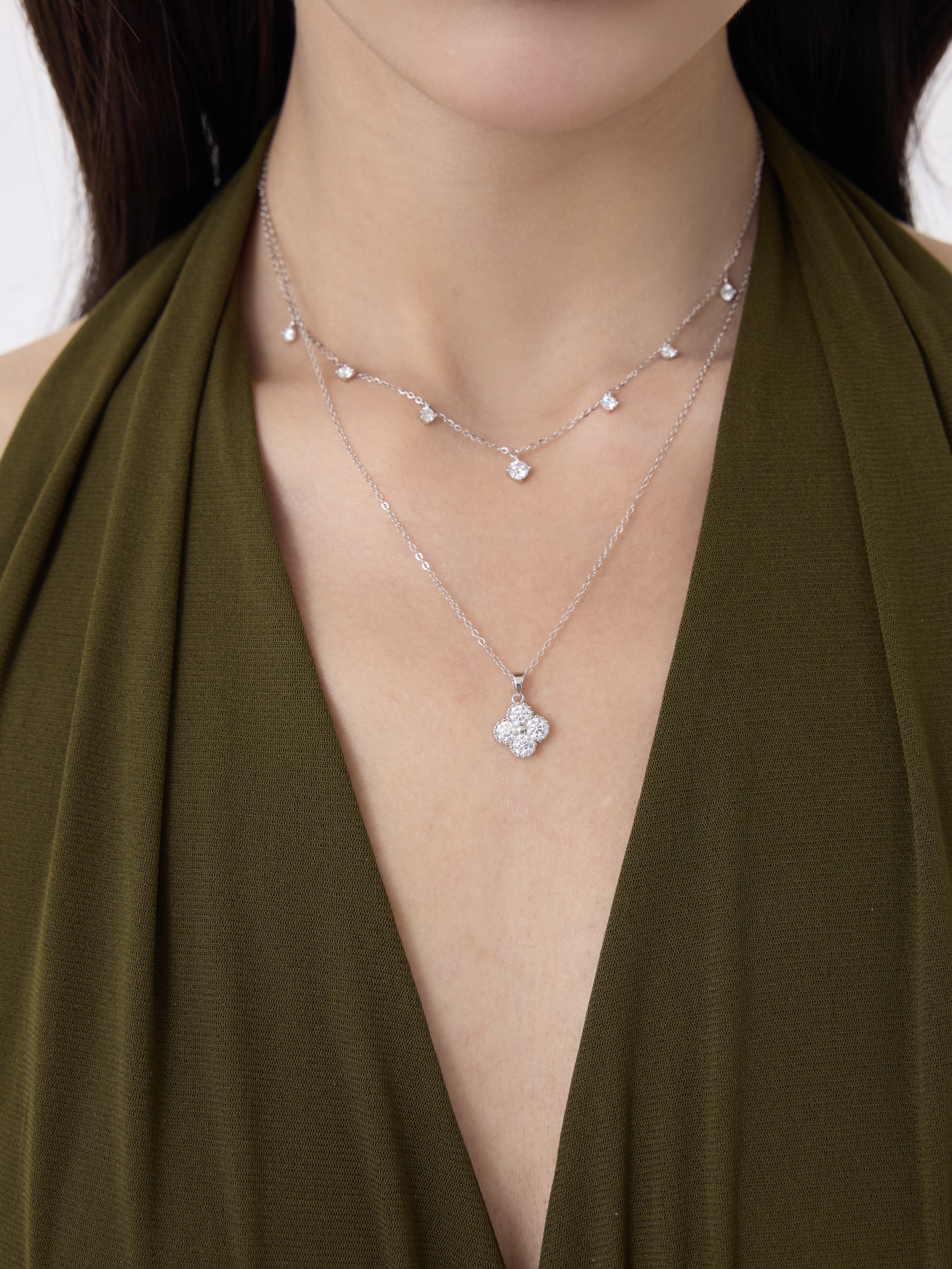 推薦！莫桑石滿天星頸鏈Starlight Moissanite Chain Necklace 