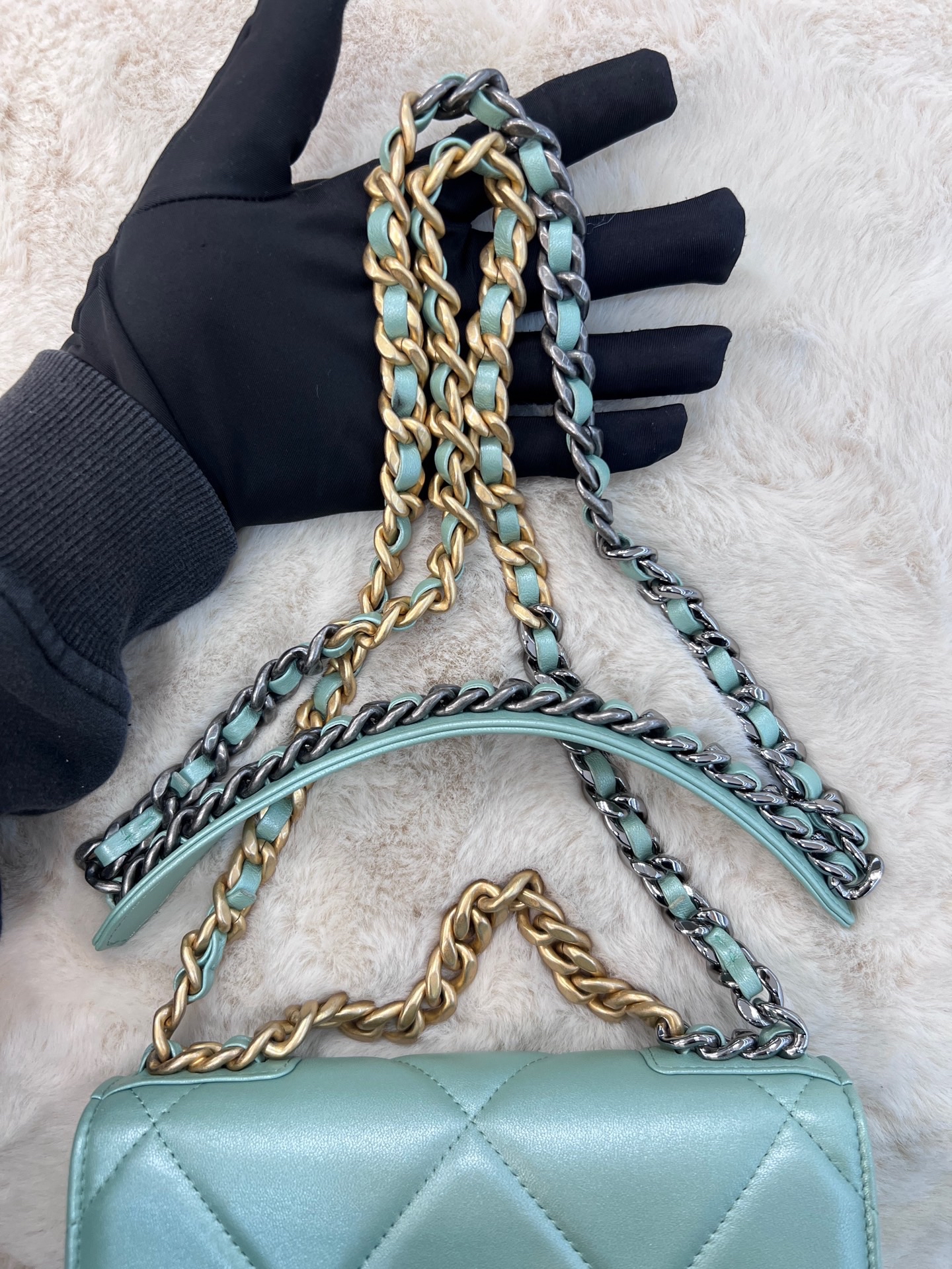 【預訂貨品】芯片款🪪 Chanel薄荷綠woc