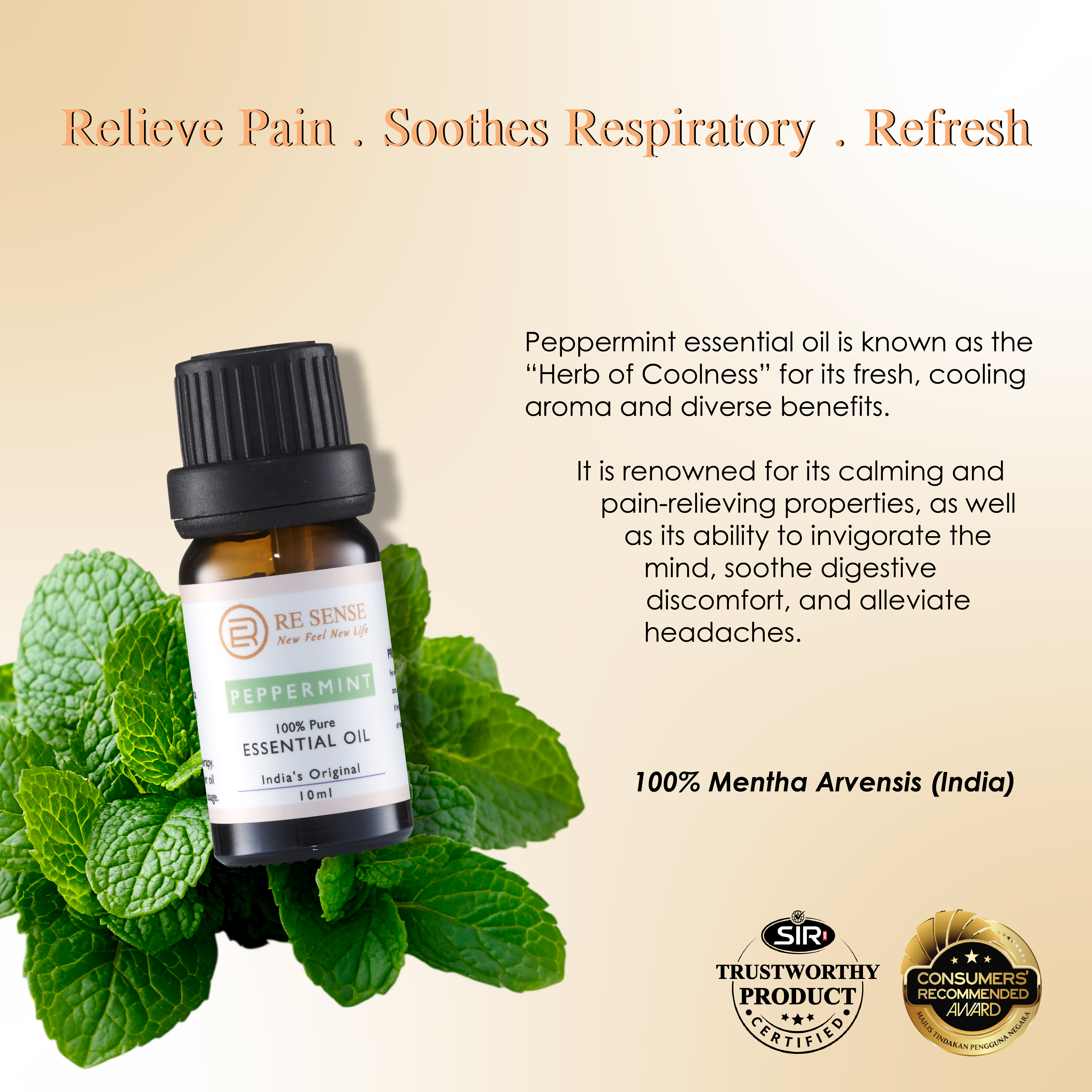 Peppermint Essential Oil (10ml)