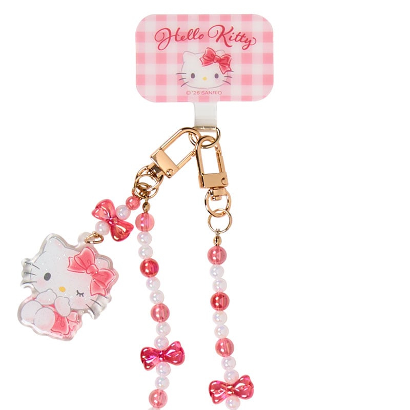 現貨｜Sanrio Hello Kitty 日版 電話繩 手機掛繩 連 夾片套裝 (22507-0)