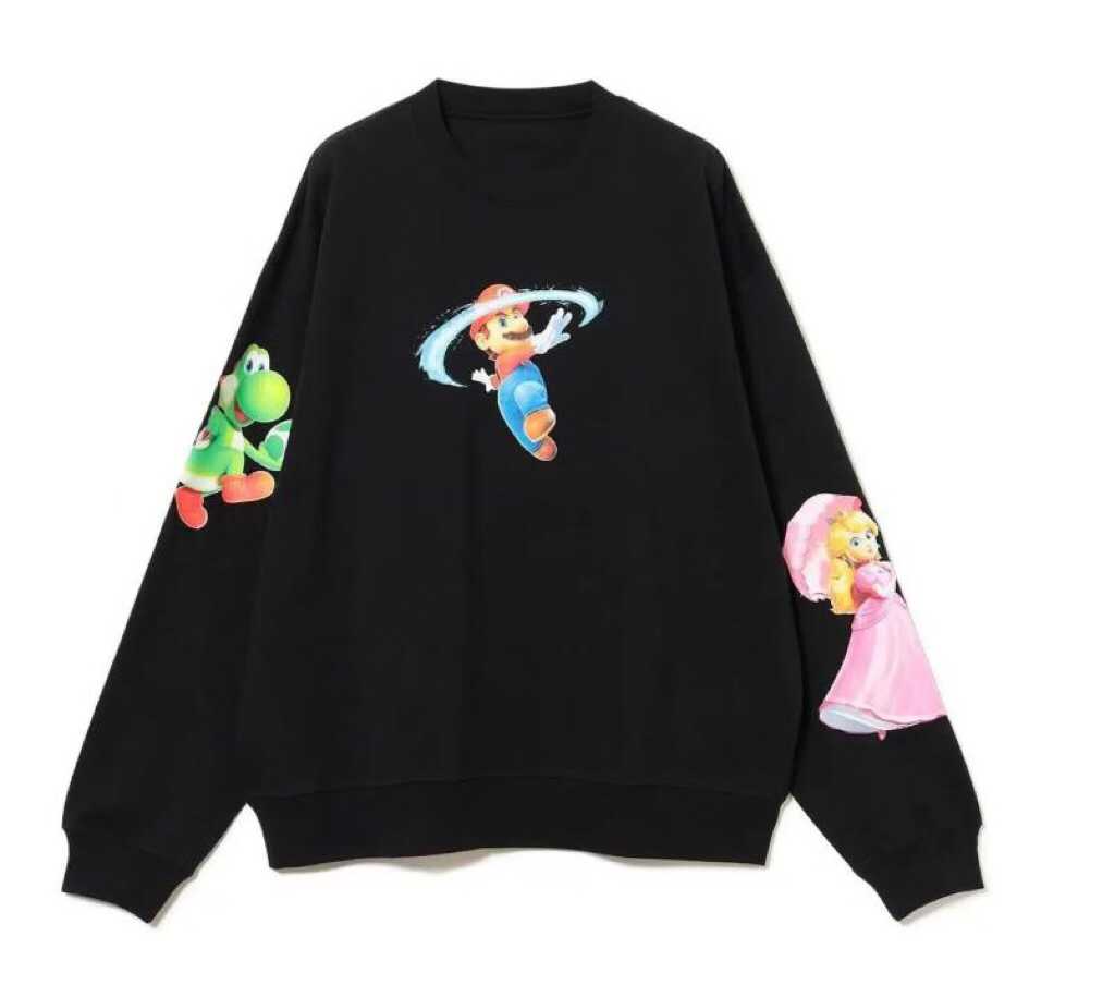 預訂 SUPER MARIO × BEAMS圓領毛圈衛衣 [貨號26A837]