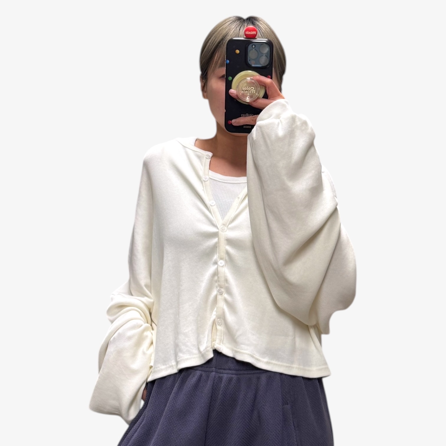 221048 淨色鬆身外套