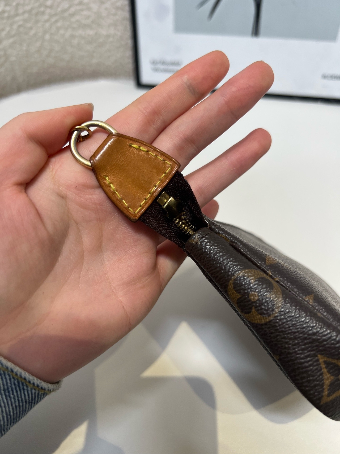 【預訂貨品】LV中古老花麻將包