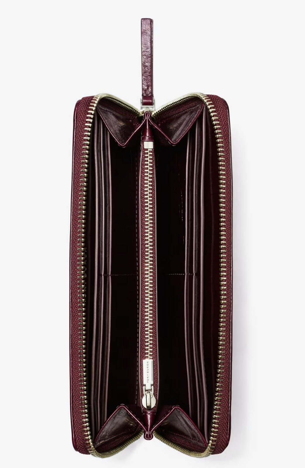 Tory Burch KIRA DIAMOND QUILT PAVÉ ZIP CONTINENTAL WALLET