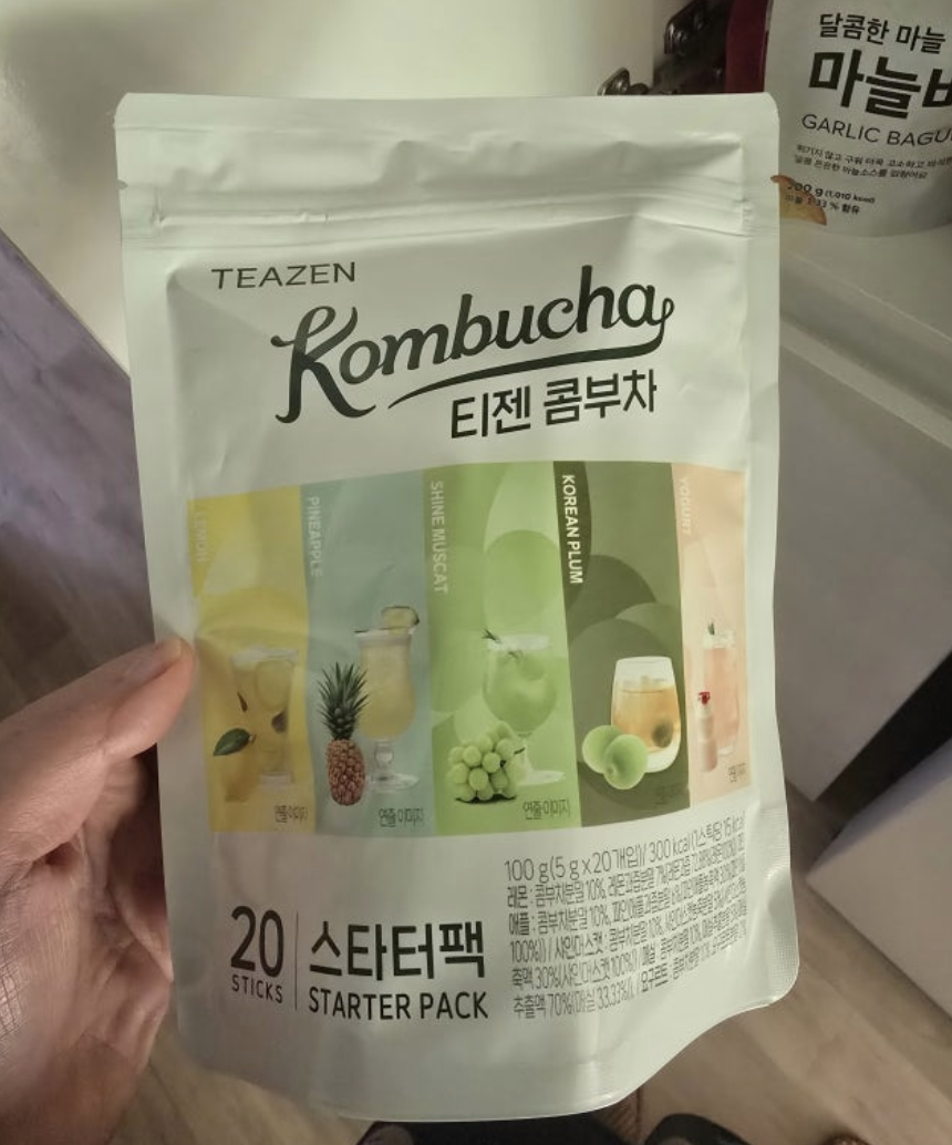 韓國 TEAZEN 低卡無糖 益生菌 康普茶 綜合體驗組 20包/袋 ｜Kombucha Starter Pack