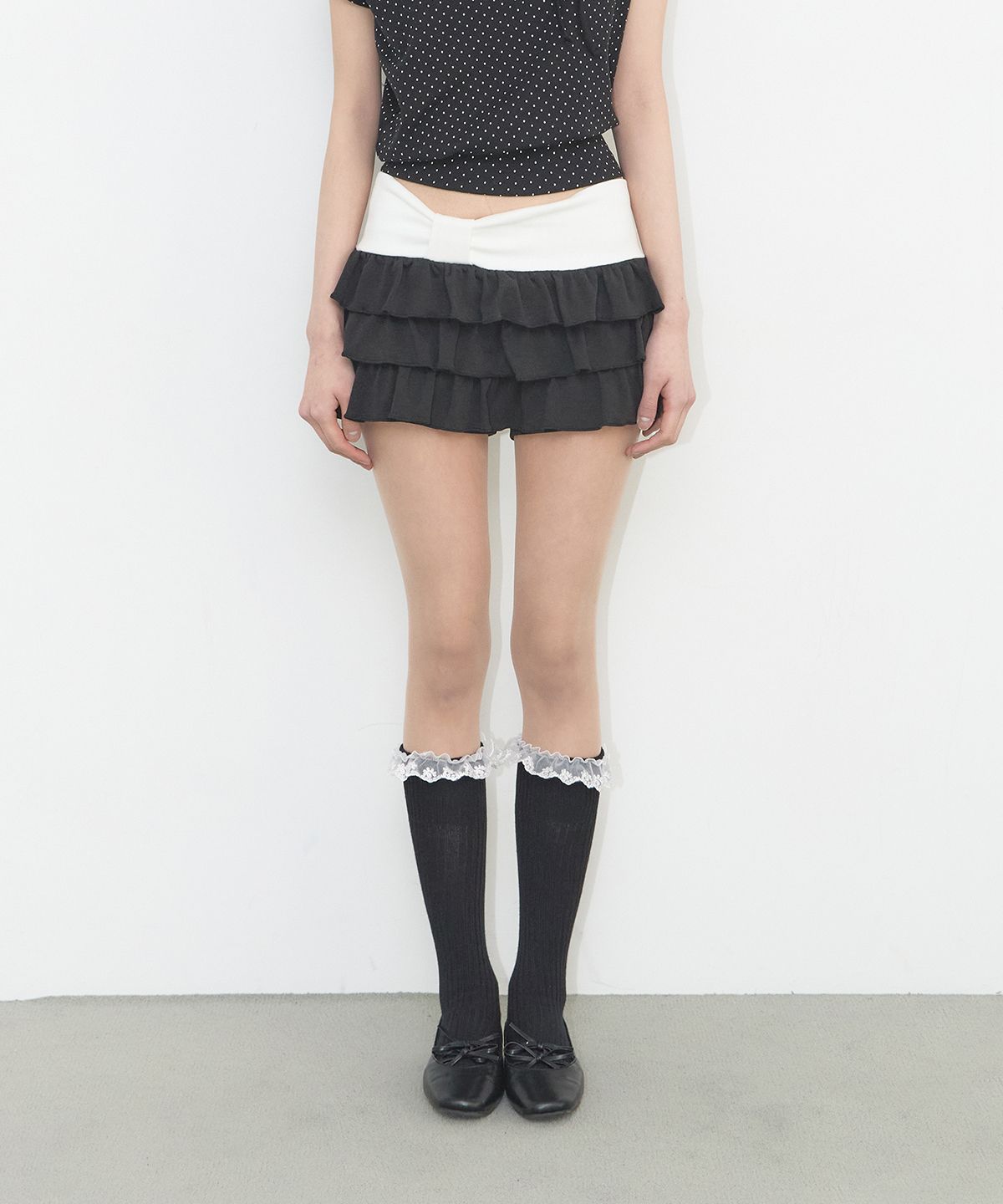 🇰🇷訂購｜ILLIGO 26SS｜Bow cancan skirt pants 3色 