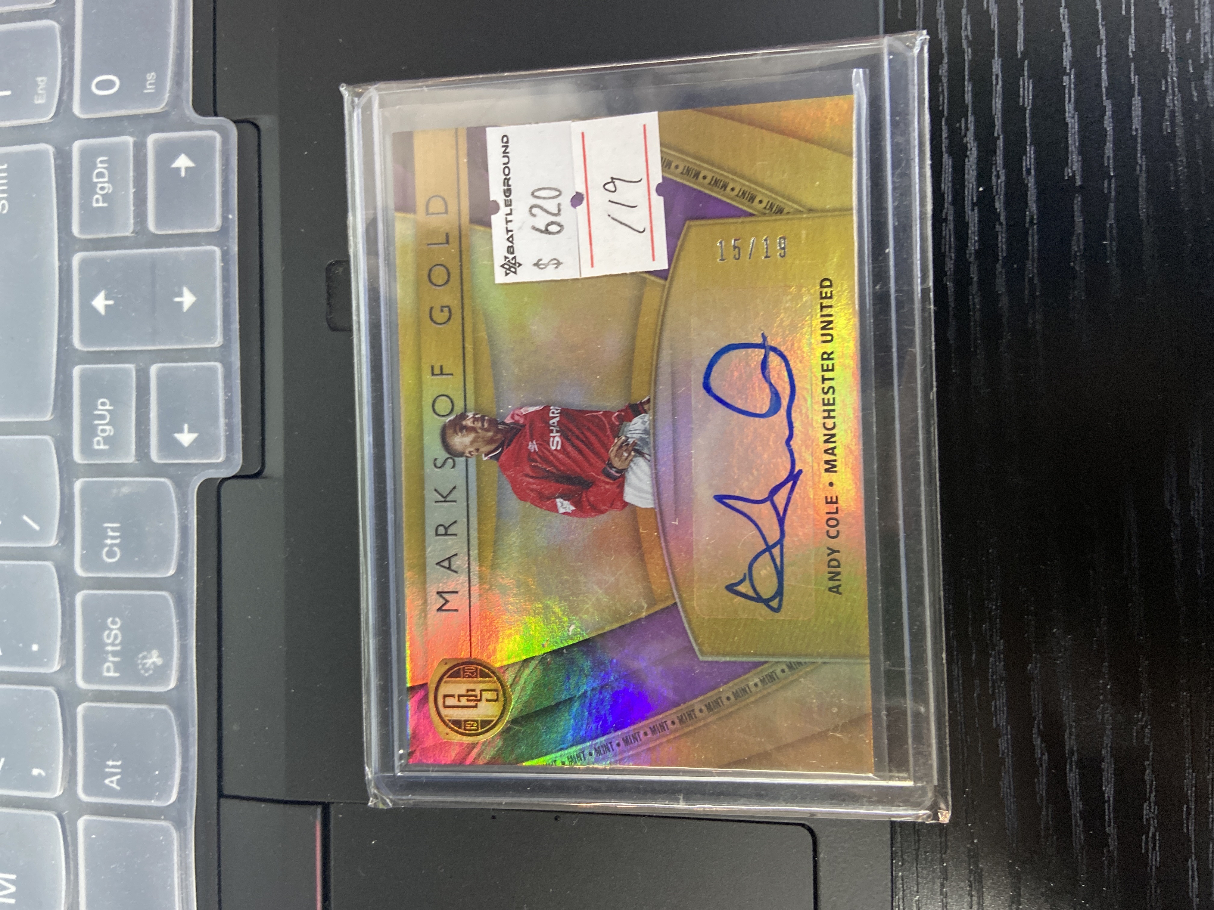 Andy Cole /19 auto