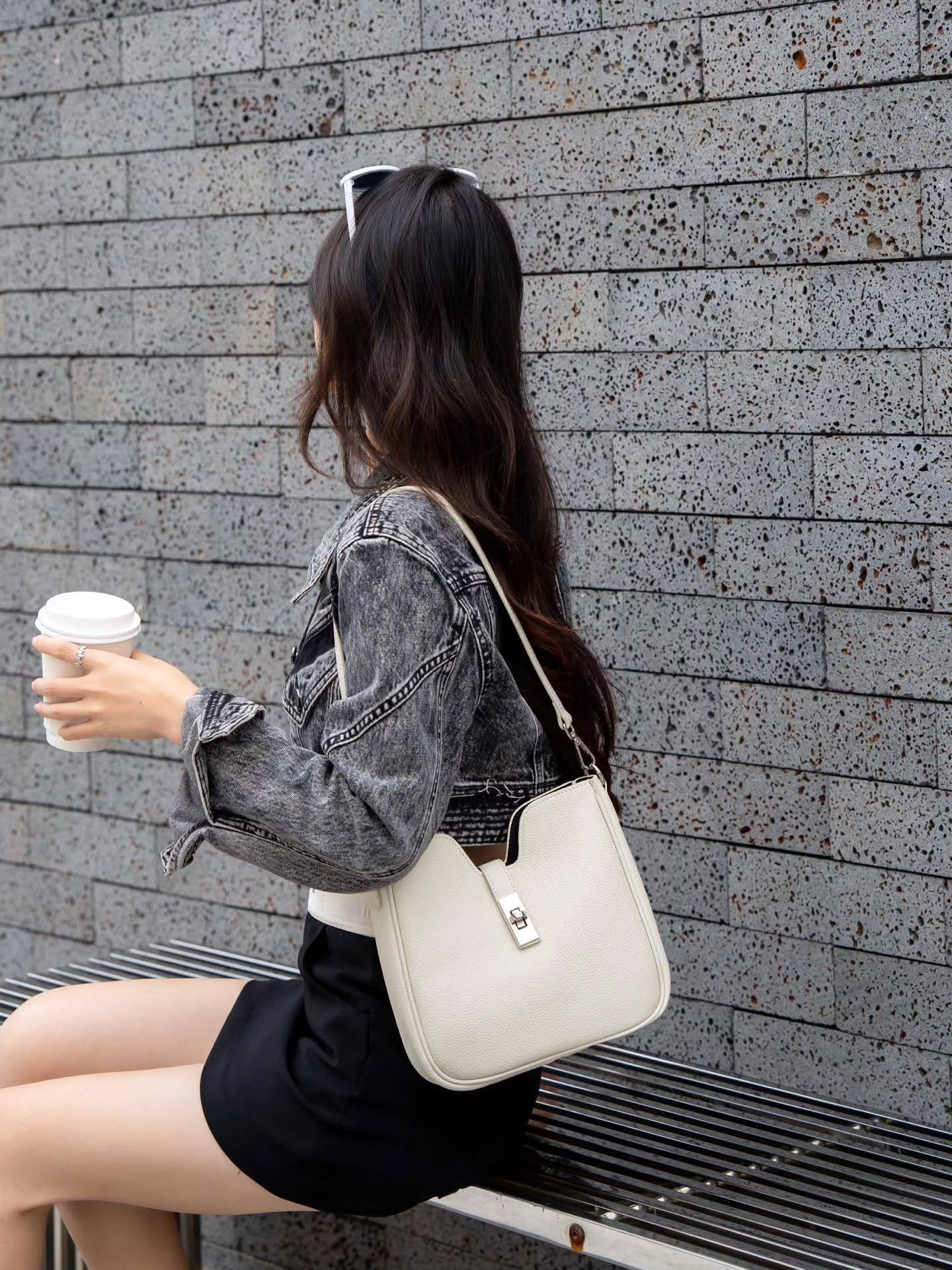 99-51# 单肩斜挎包 TOGO头层牛皮🇨🇳