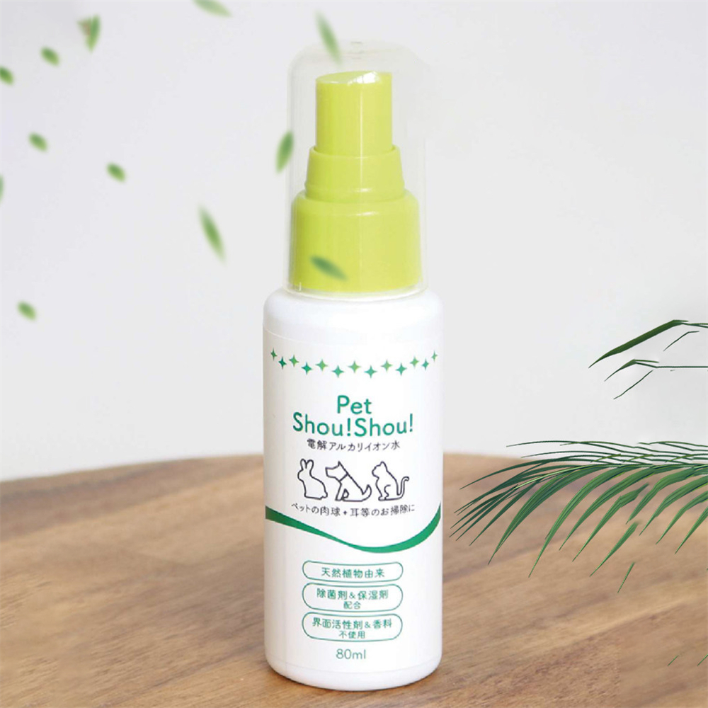 寵物電解水清潔劑 清潔噴霧 超電水清潔劑 貓貓 狗狗 清潔除菌 80ml [平行進口] HK2721