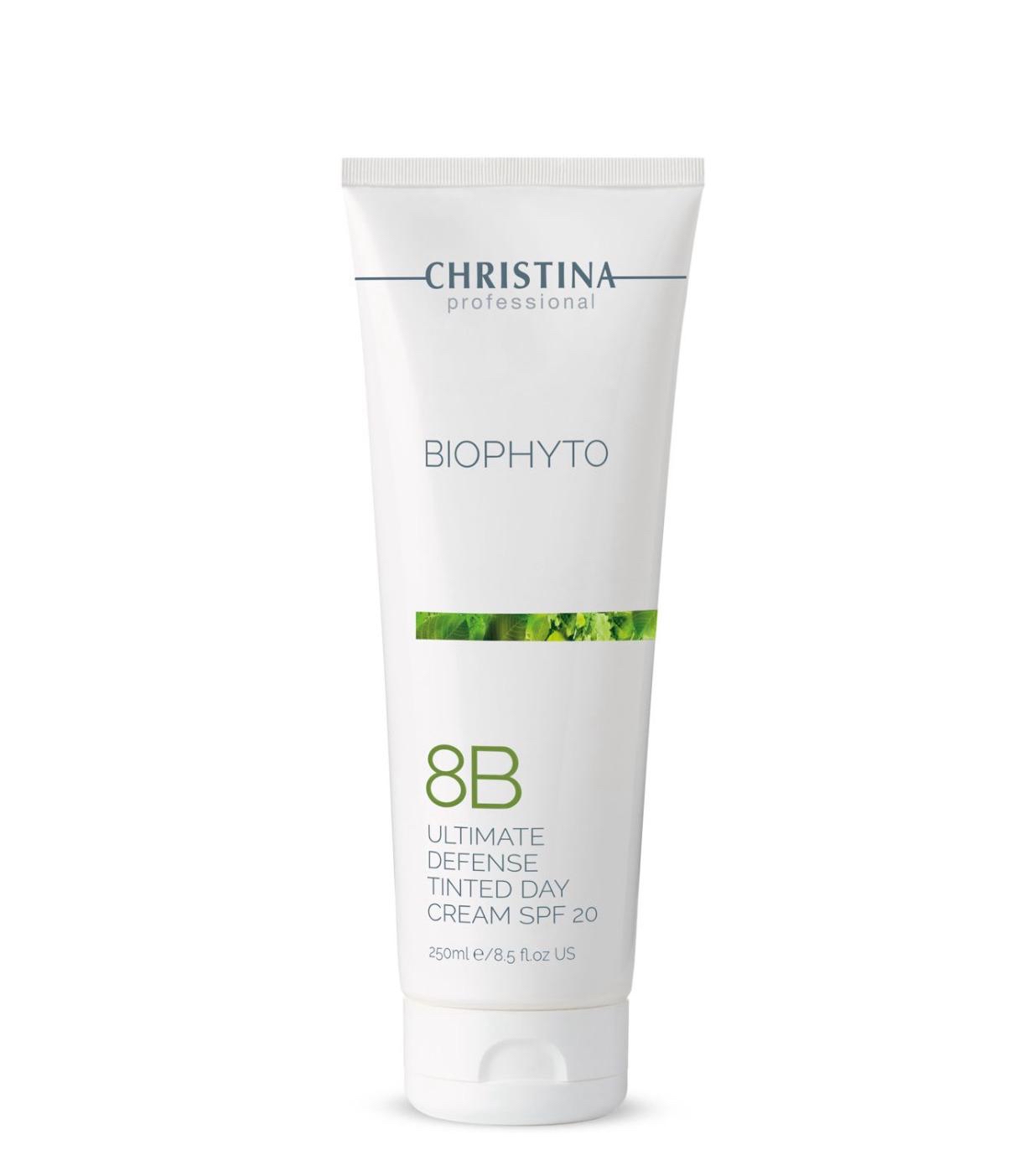 CHRISTINA 8B 植萃活顏防護日霜SPF20 (有色) 250ml EXP 26.12