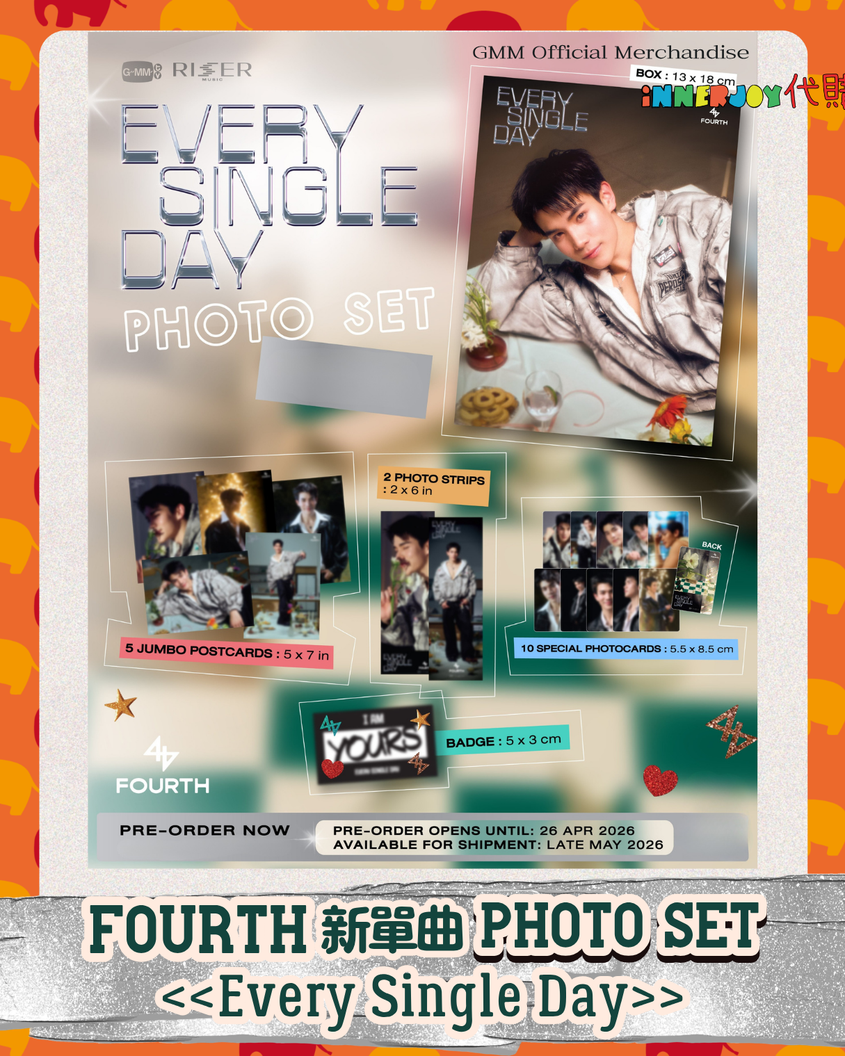 預購 | GeminiFourth - Fourth 新單曲《 Every Single Day 》官方寫真卡套裝 Photo Set  