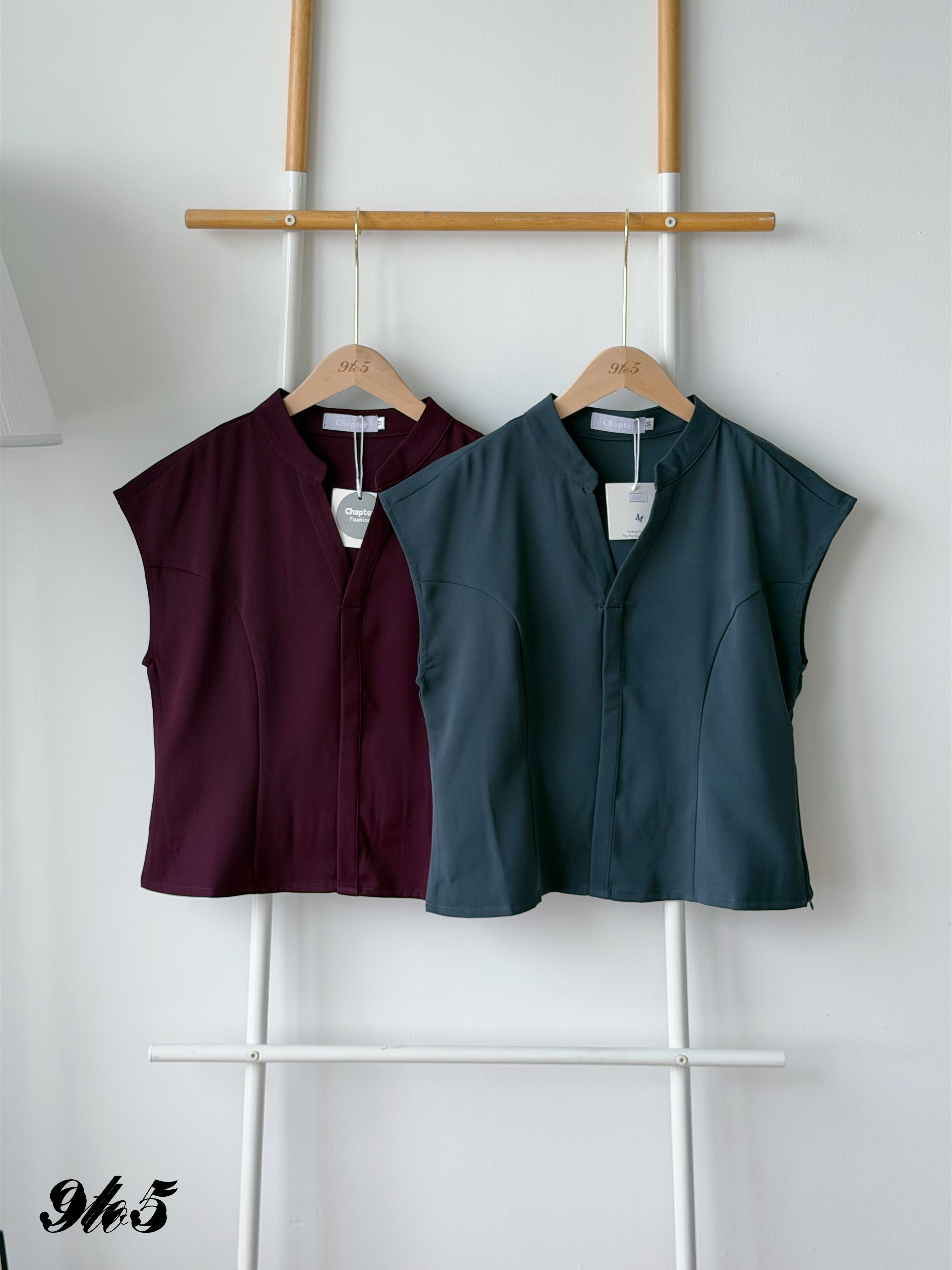 T4531 Cape Sleeve V Neck Shirt - 3 Colors 