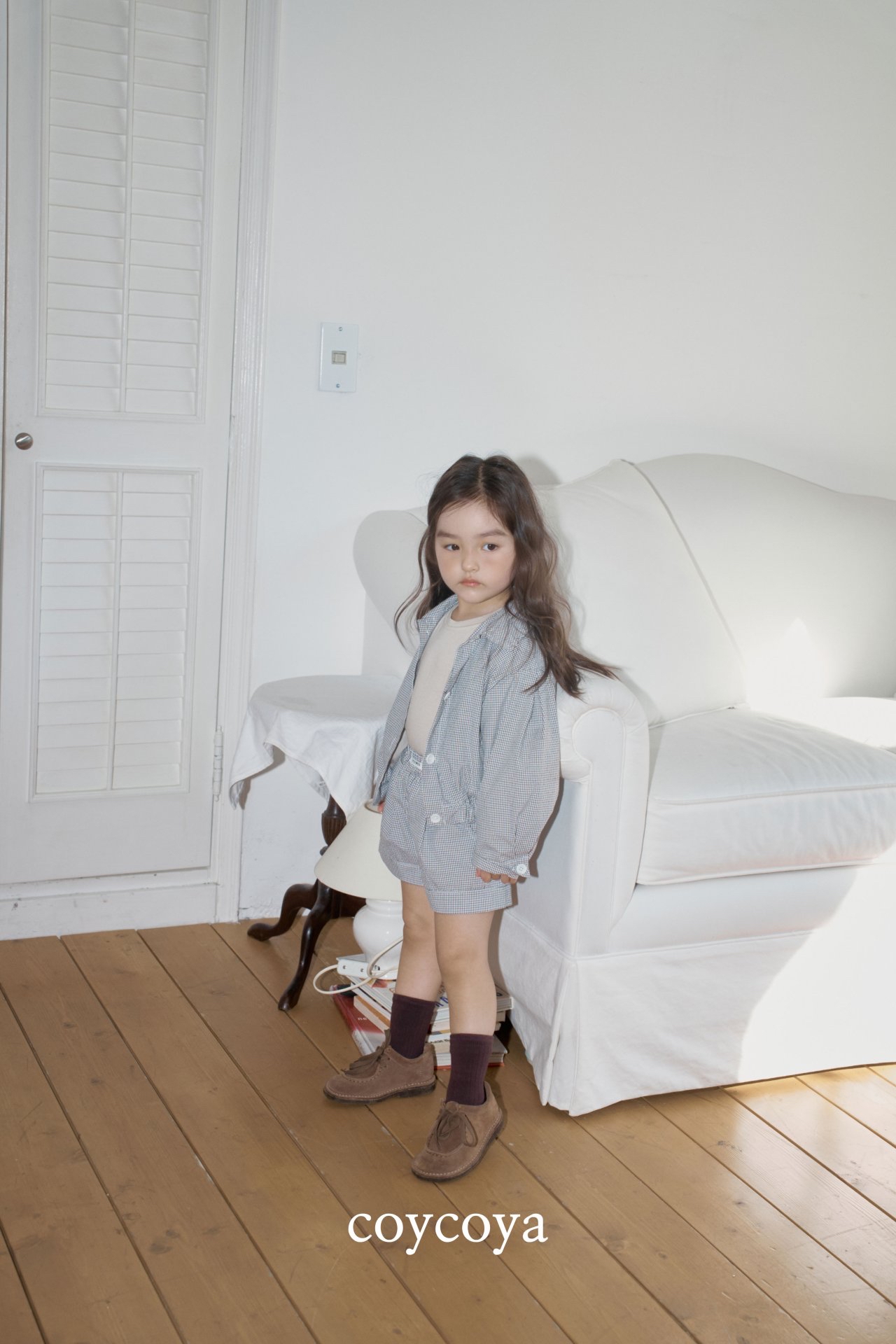 🌸預訂 韓國直送🌸🇰🇷COYCOYA兩色標籤格紋輕盈透氣短褲