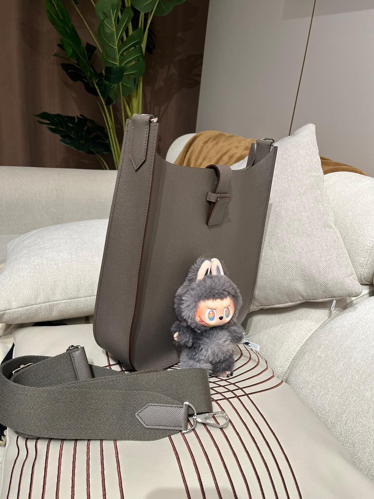 hermes Evelyn Sellier Stamp C ETAIN 100%Authentic,98%new ✅dust bag ✅box 