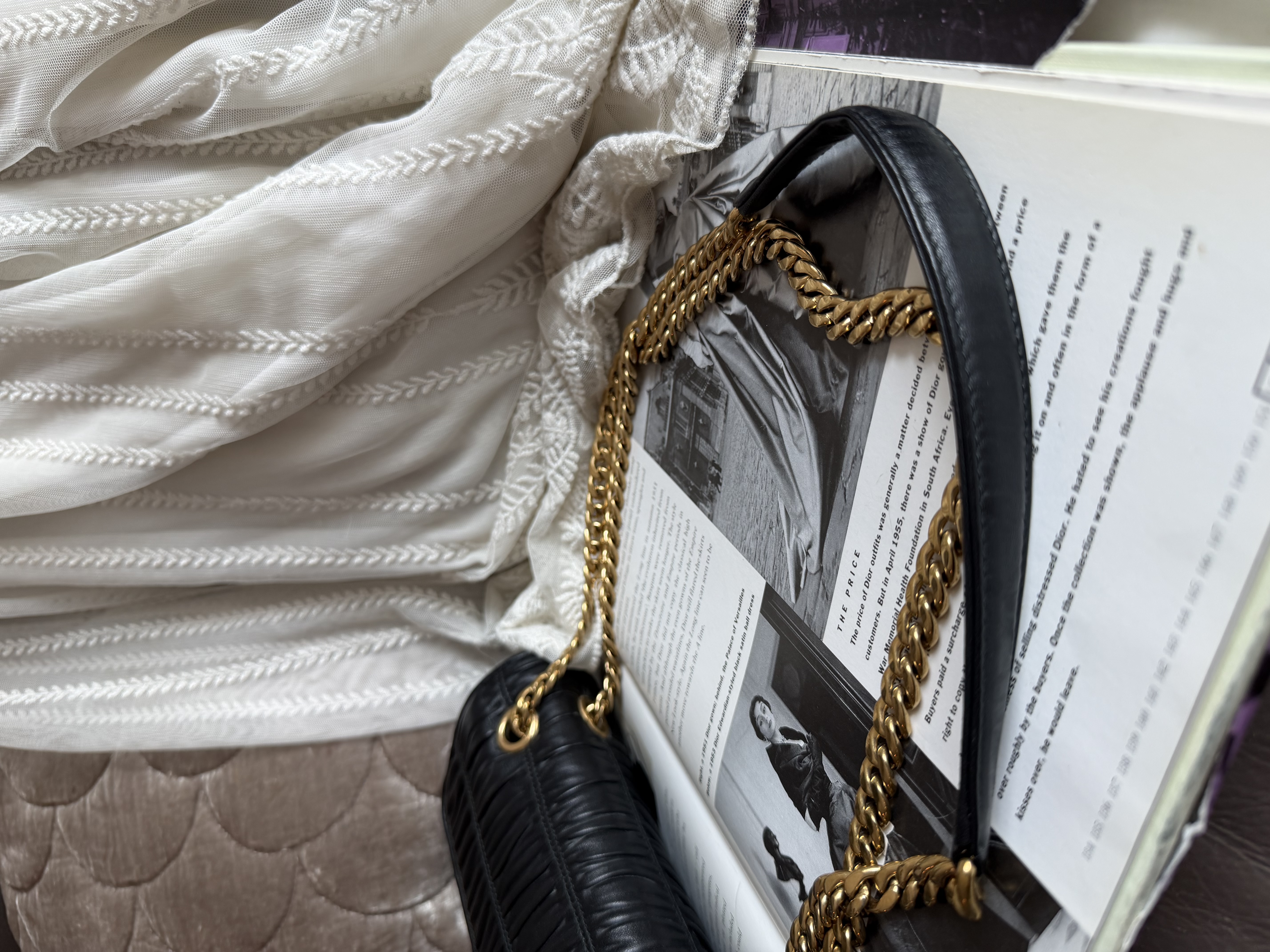 Prada Matelassé chain bag.