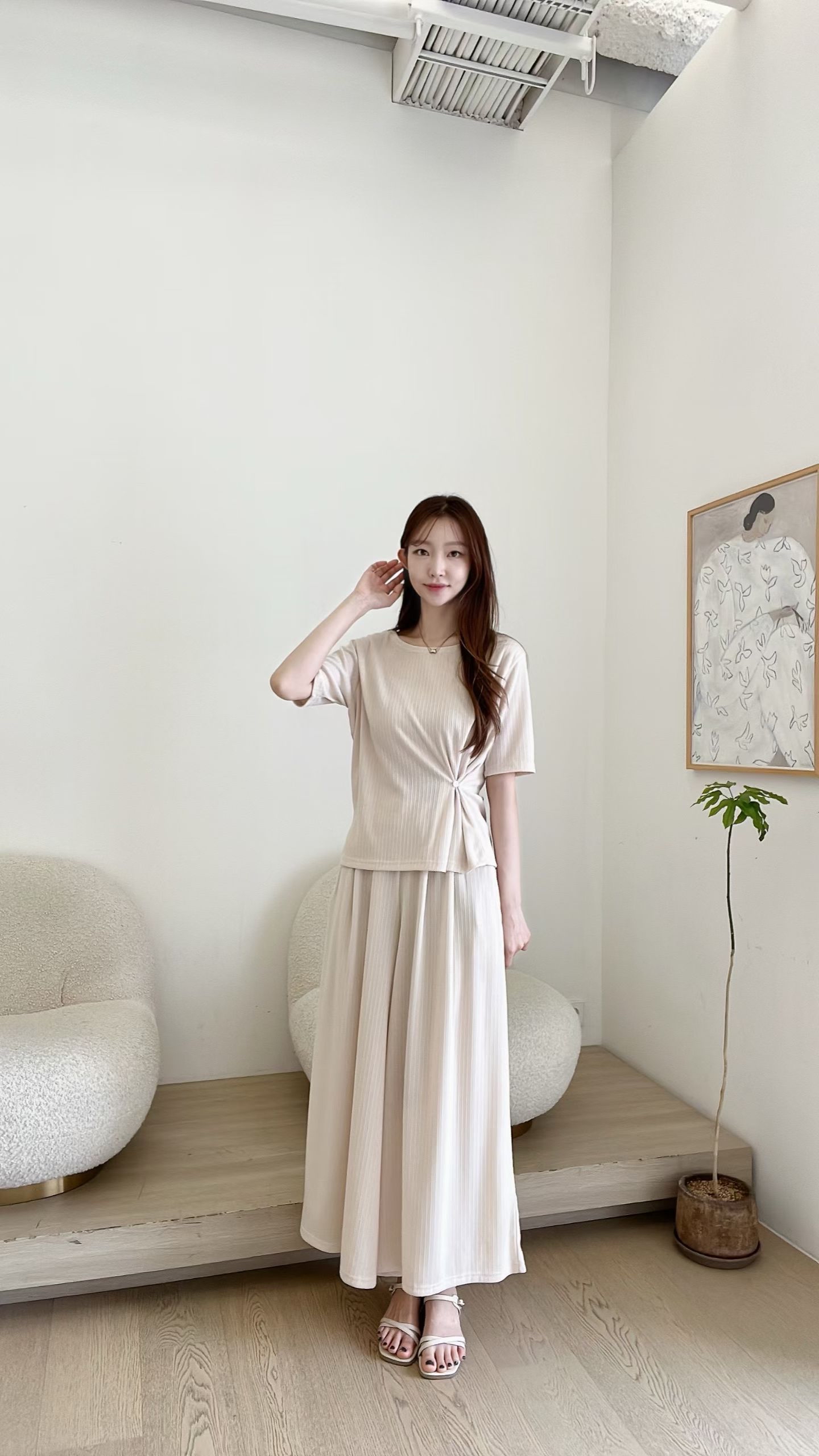 FV33_04 鈕扣修身TEE (3色)