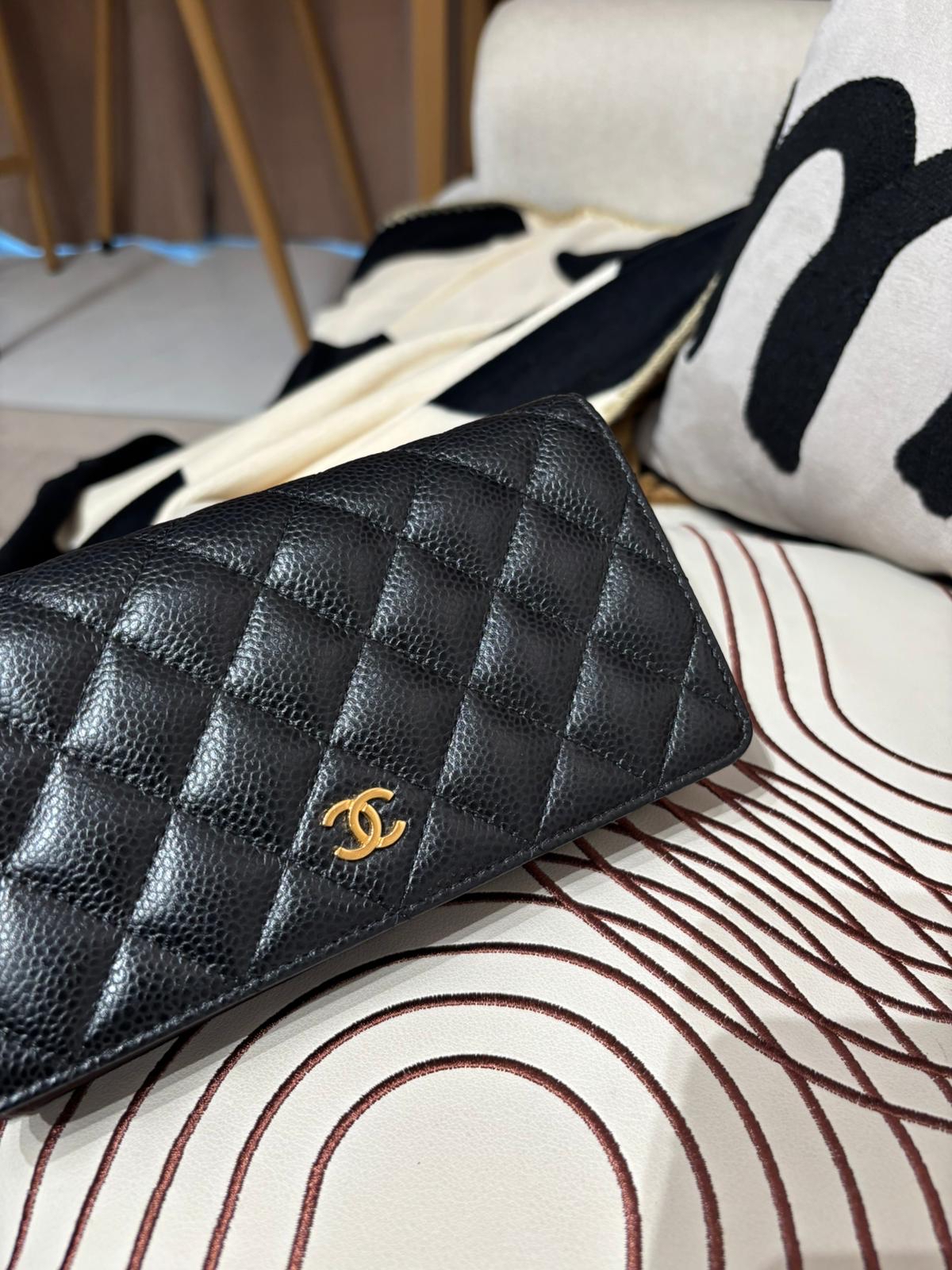 Chanel Wallet 黑色荔枝牛皮 100%Authentic, 95%New ✅25貼✅box