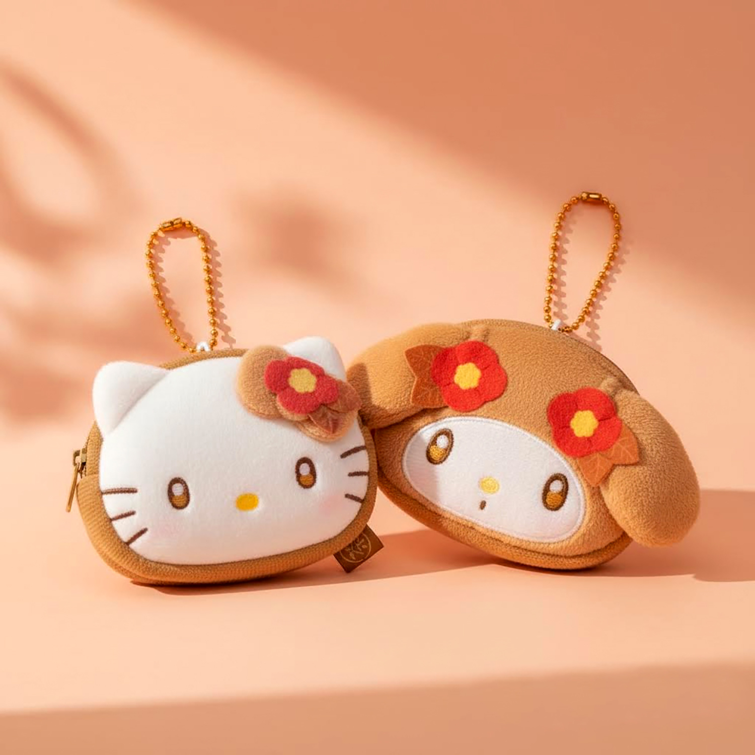 Sanrio - 焙茶系列大頭小物包 (Hello Kitty款)