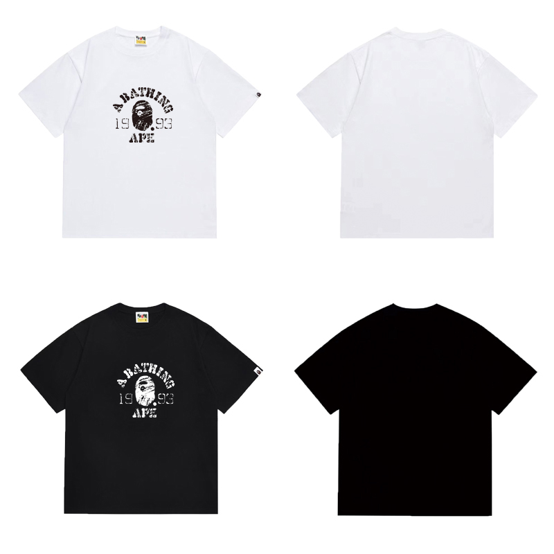 BAPE Screen Print College Relaxed Fit Tee 