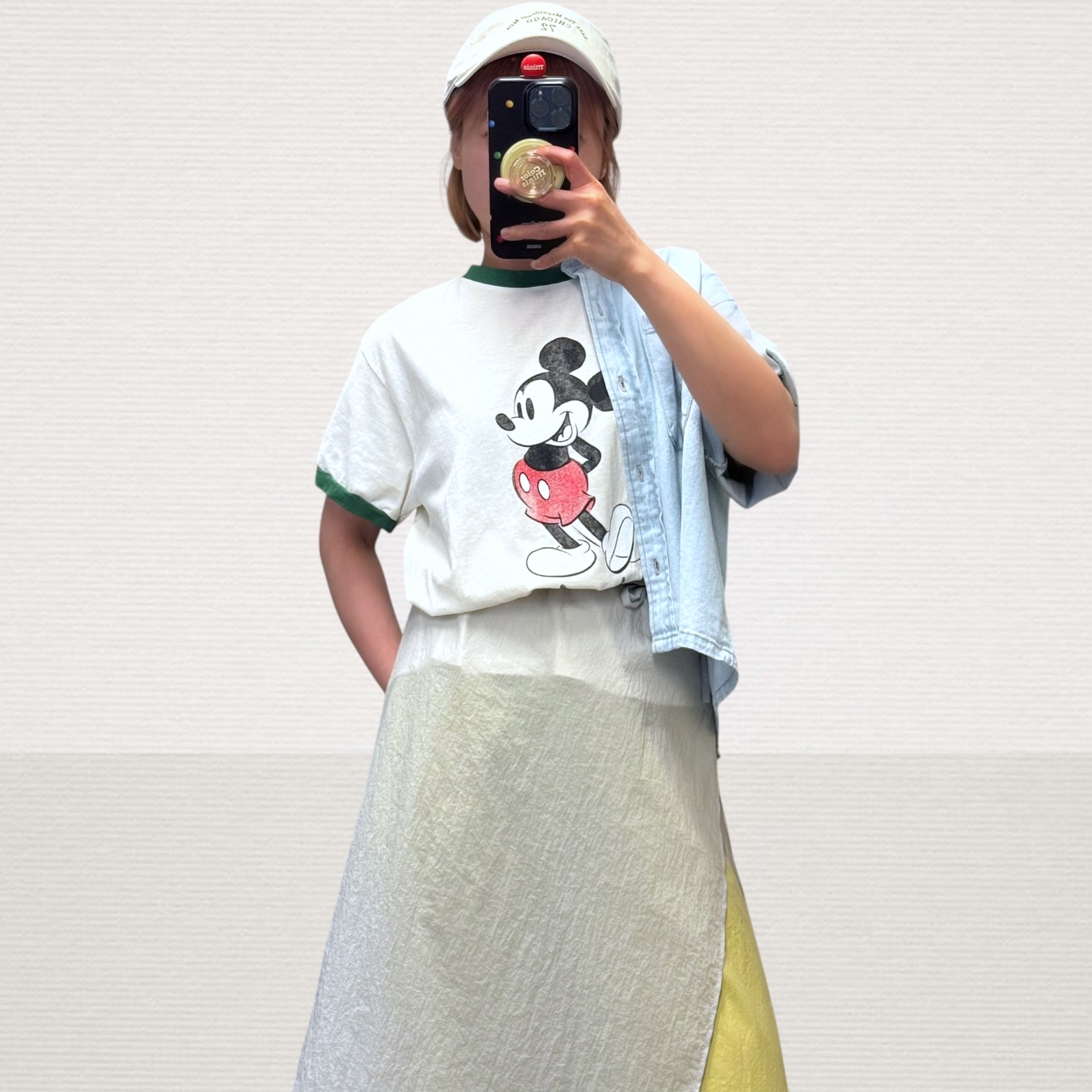 221223 Mickey 領拼色Tee