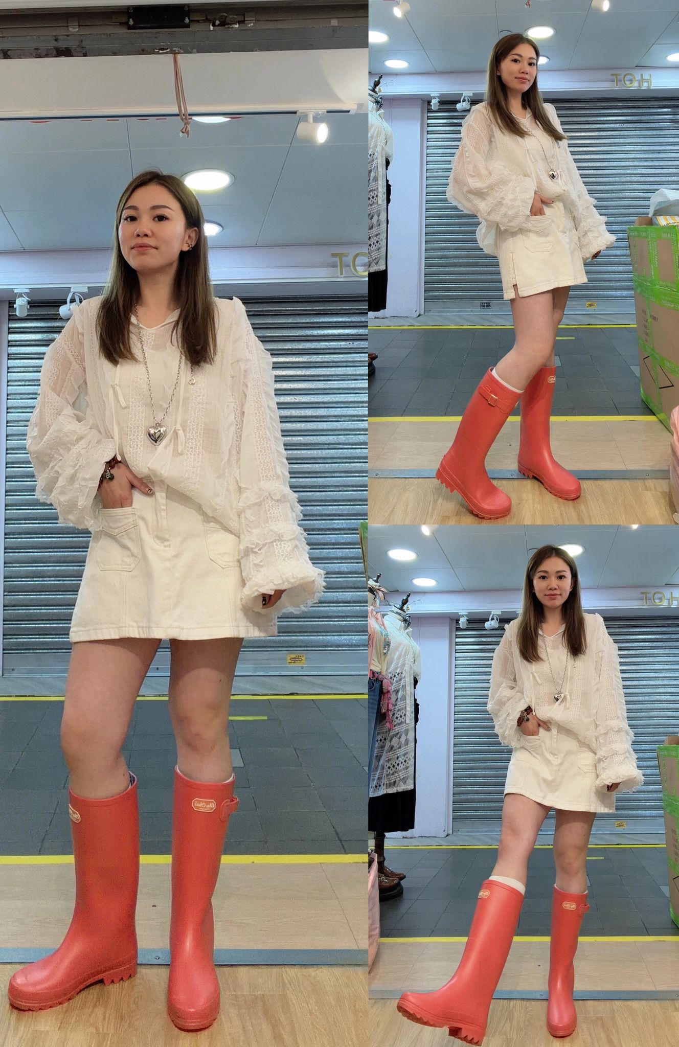 #韓國Rain Boots 顏色：粉紅 / 綠 / 黑 