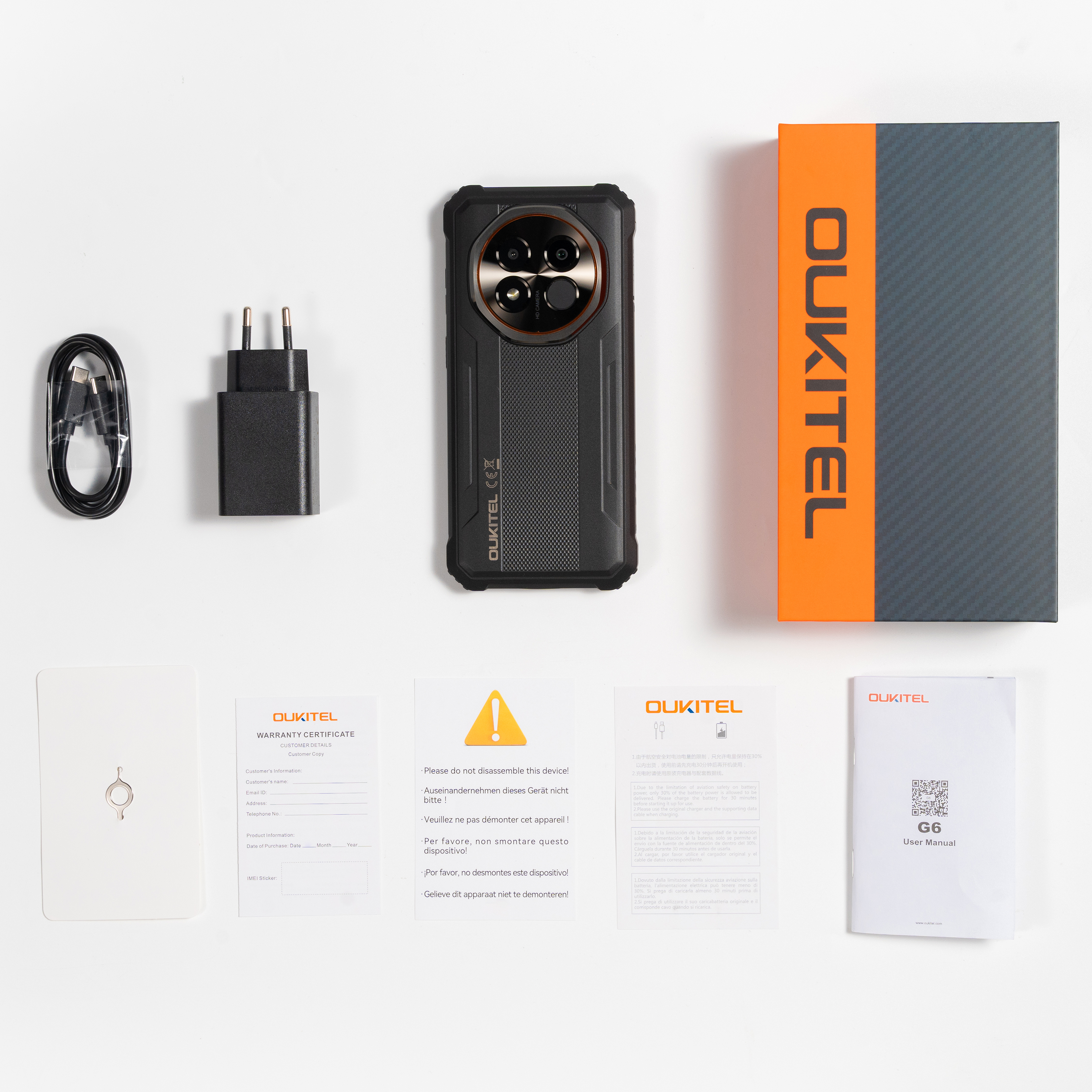 OUKITEL G6 | 6.52吋 90Hz 10600mAh AI助手 三防手機 Rugged Phone