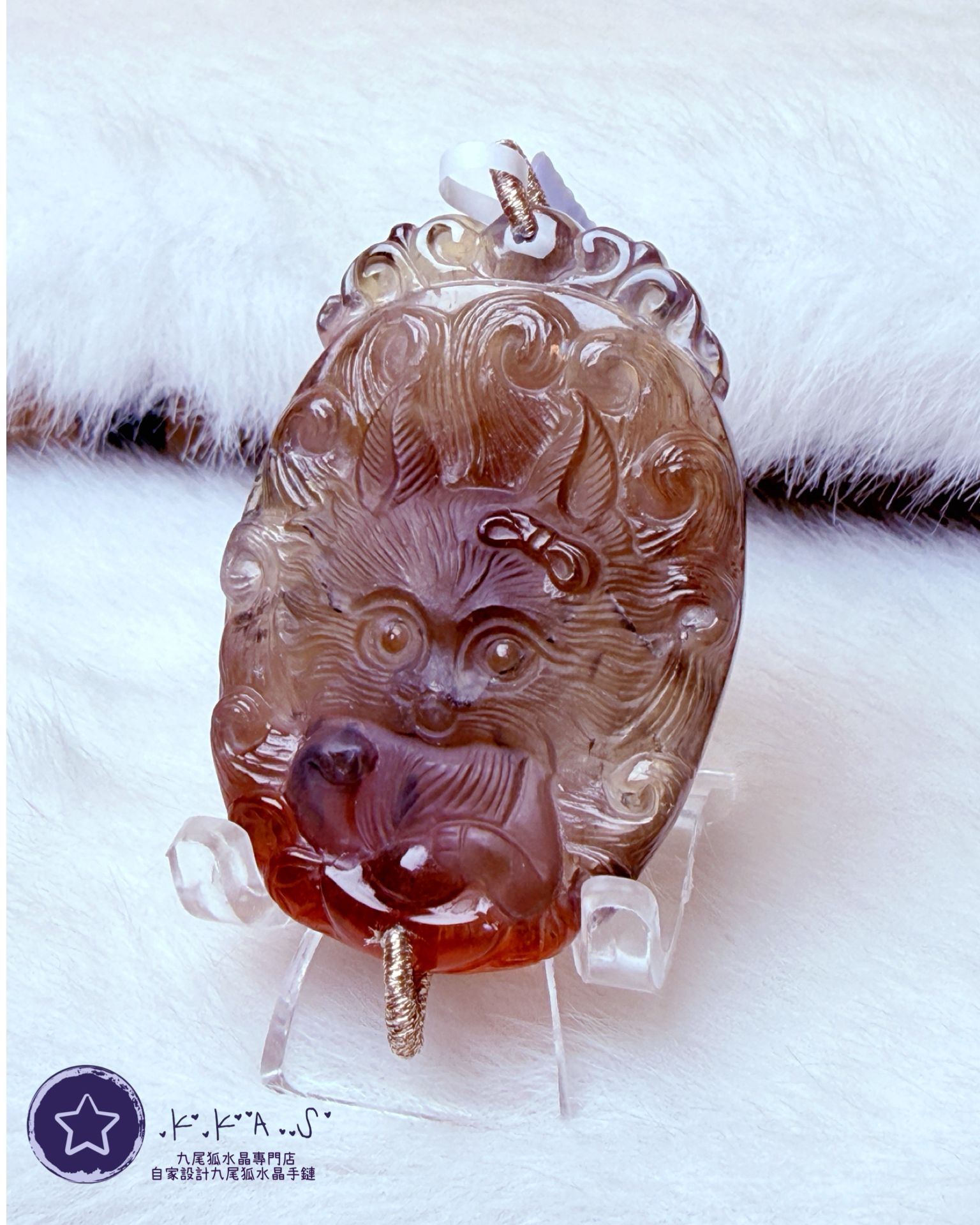 K00205 極光23 女孩九尾狐 - 吊墜/手牌兩用款