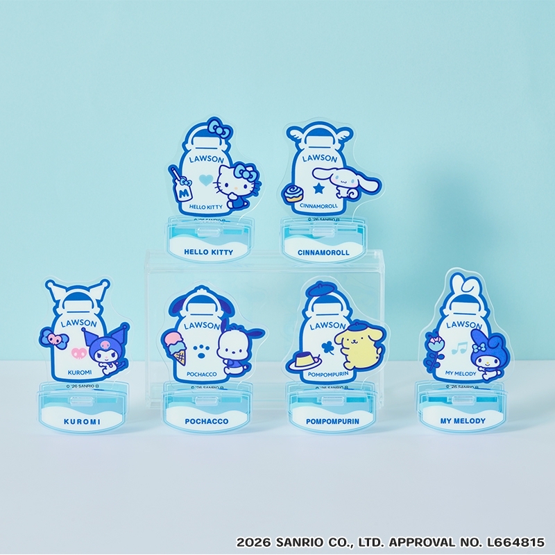 Sanrio x Lawson Yurayura Acrylic Stand Complete Set [@Loppi・HMV Limited]