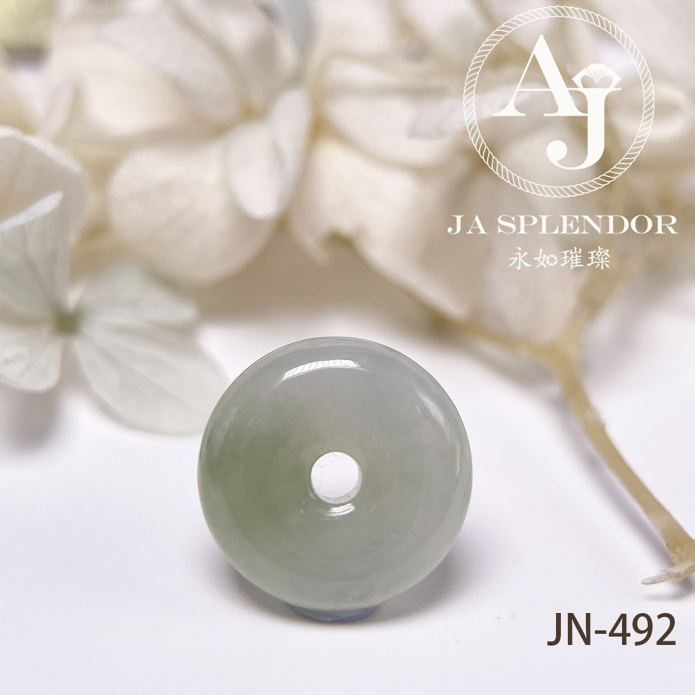 JN-478/482/492/494 天然翡翠A玉 冰潤秋香綠小平安扣
