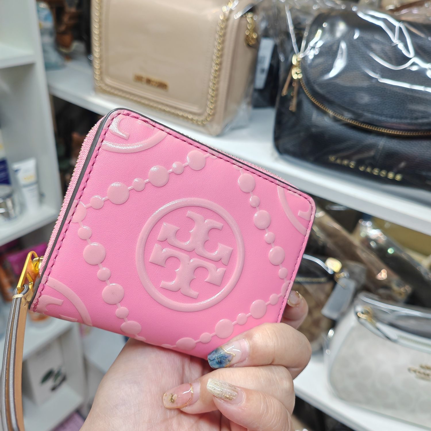 *🇺🇸美國直送Tory Burch 粉色銀包*