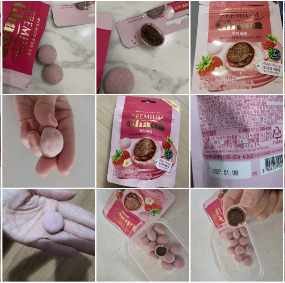 季節限定｜韓國 Lotte  酸甜梅果 夾心曲奇朱古力｜Premium Ghana Berry Cookie