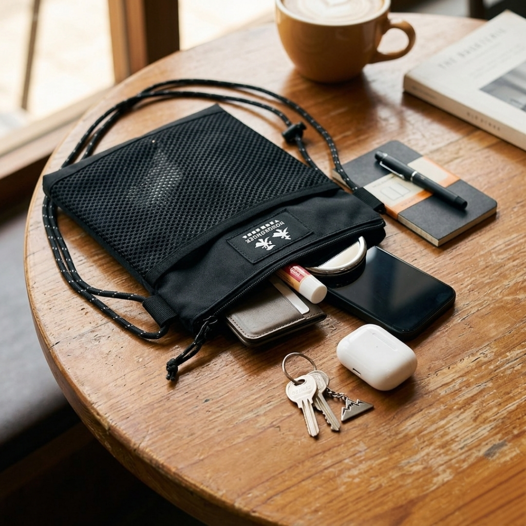 「未來 HONGKONGER」輕量機能網面斜揹袋 ⬛️✨