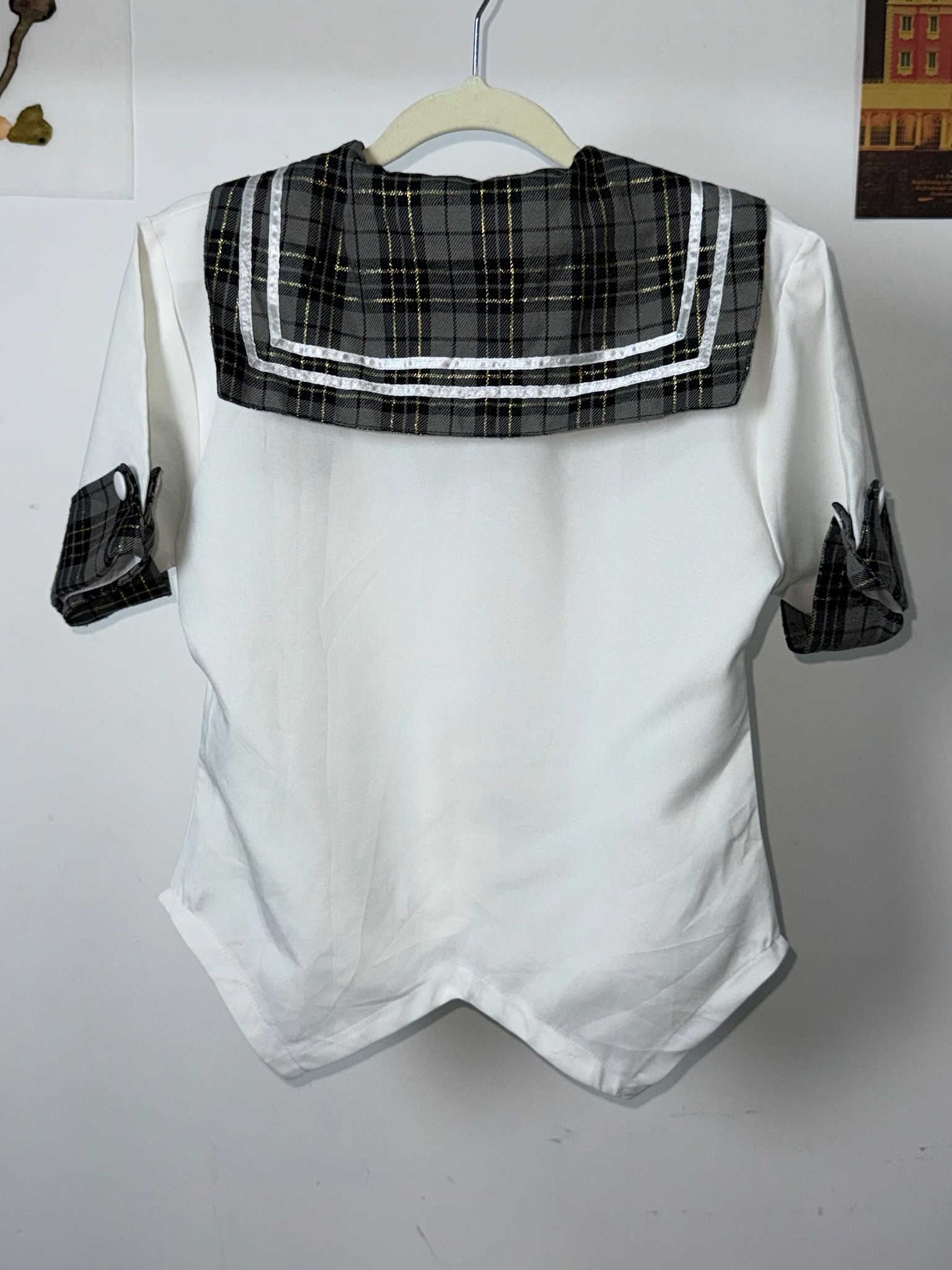 PLAYBOY Harajuku Sailor Neck Top with Crest