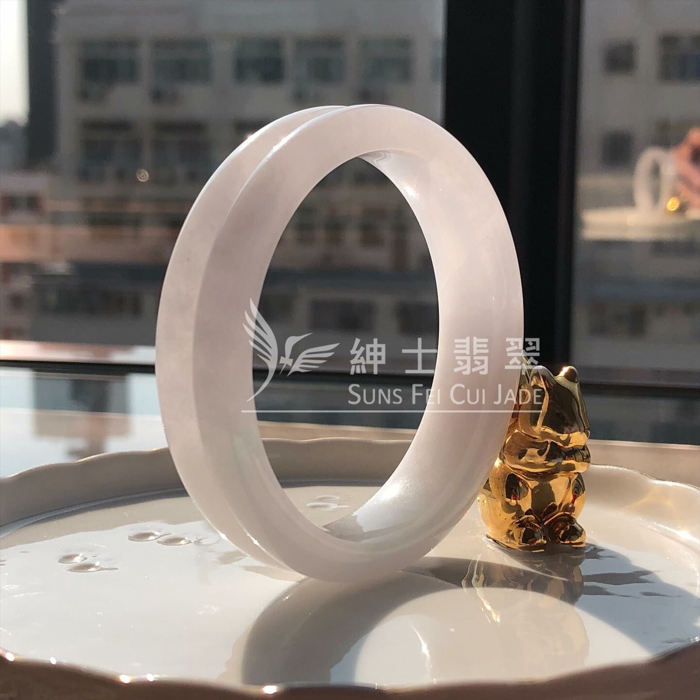 大馬坎翡翠孖鐲57.4mm