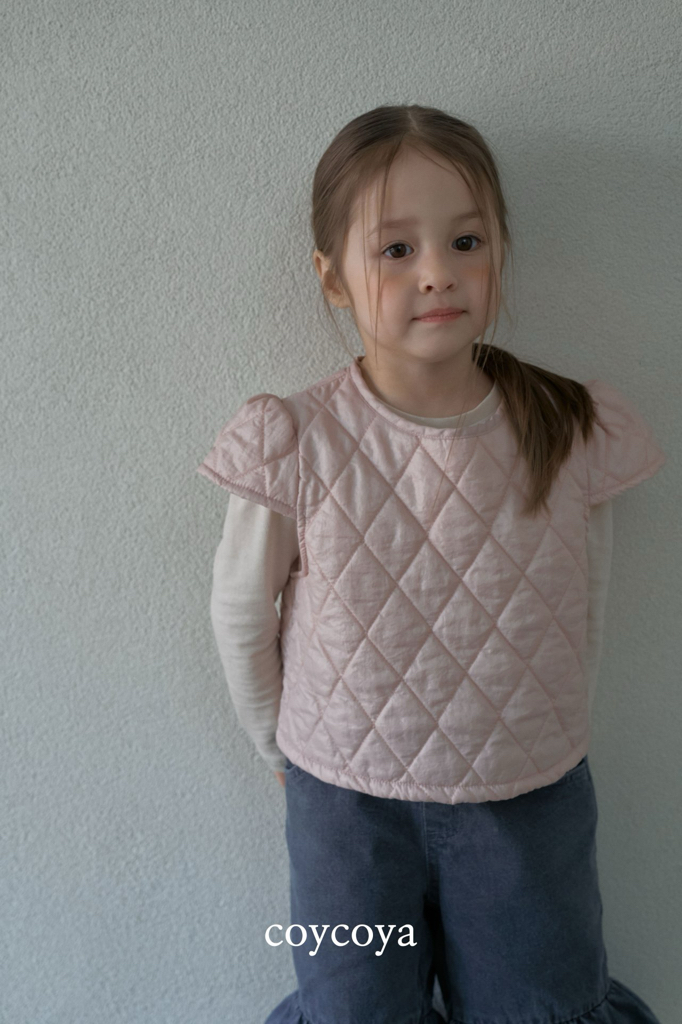 🌸預訂 韓國直送🌸🇰🇷COYCOYA兩色絎縫短袖上衣