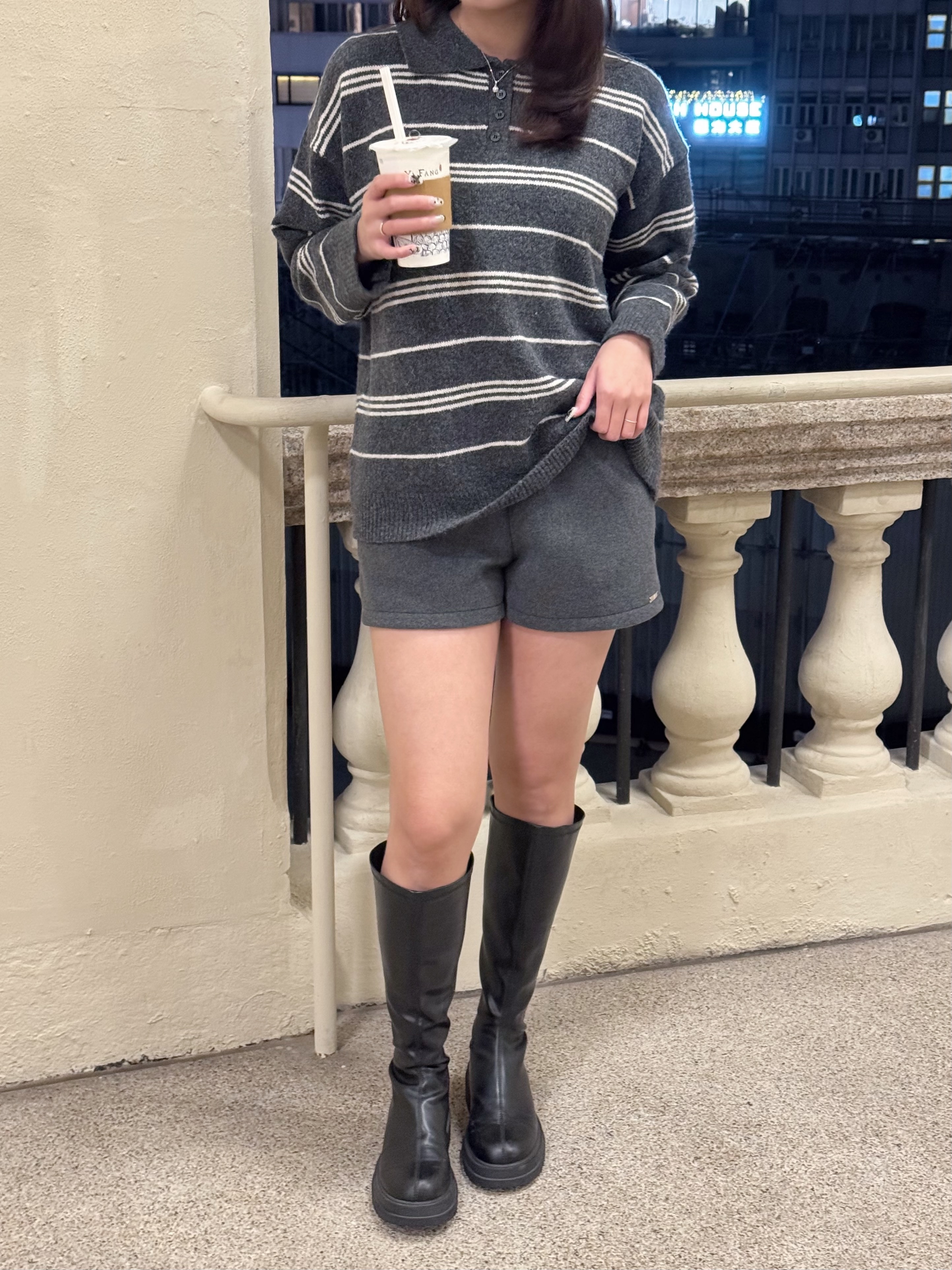 休閑絨毛短褲(三色入)