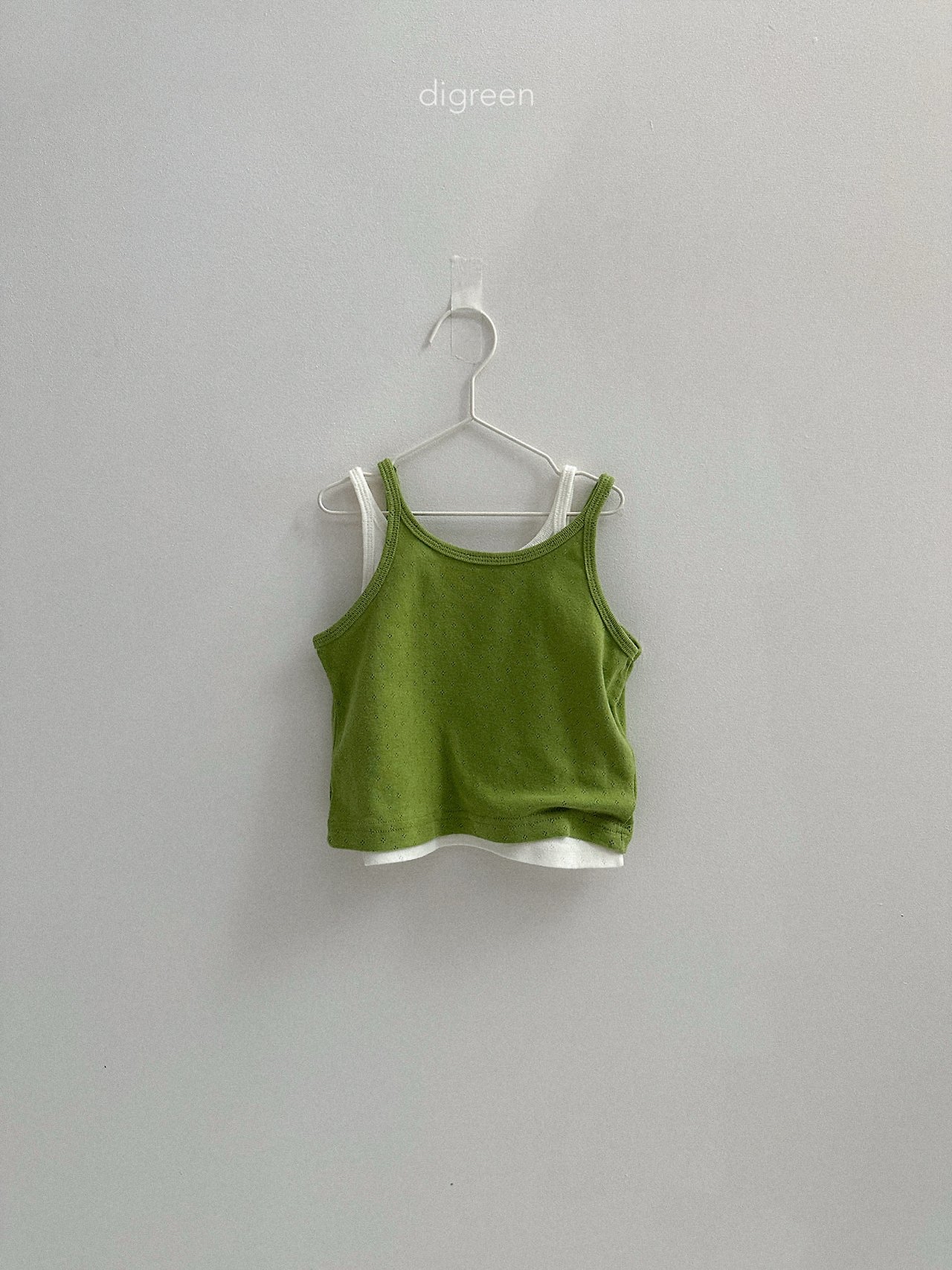 Digreen | sleeveless (Green/Skyblue L105-115/Ivory M95-100)